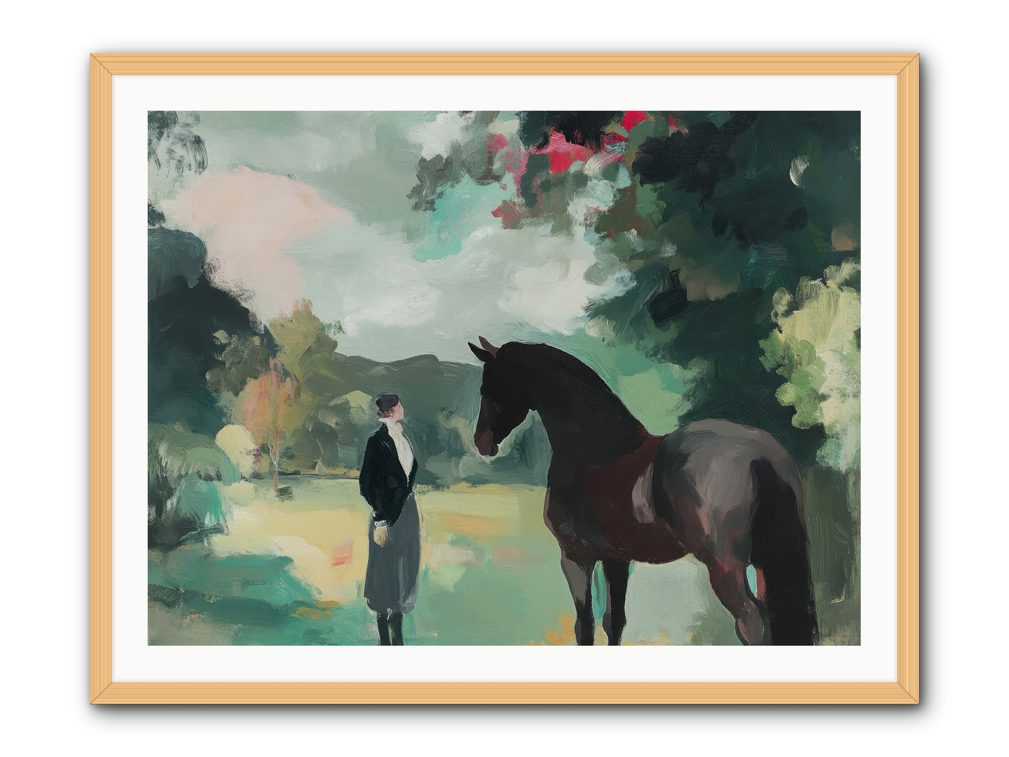 Wistful Wanderer -- Framed Print - Natural 40x30
