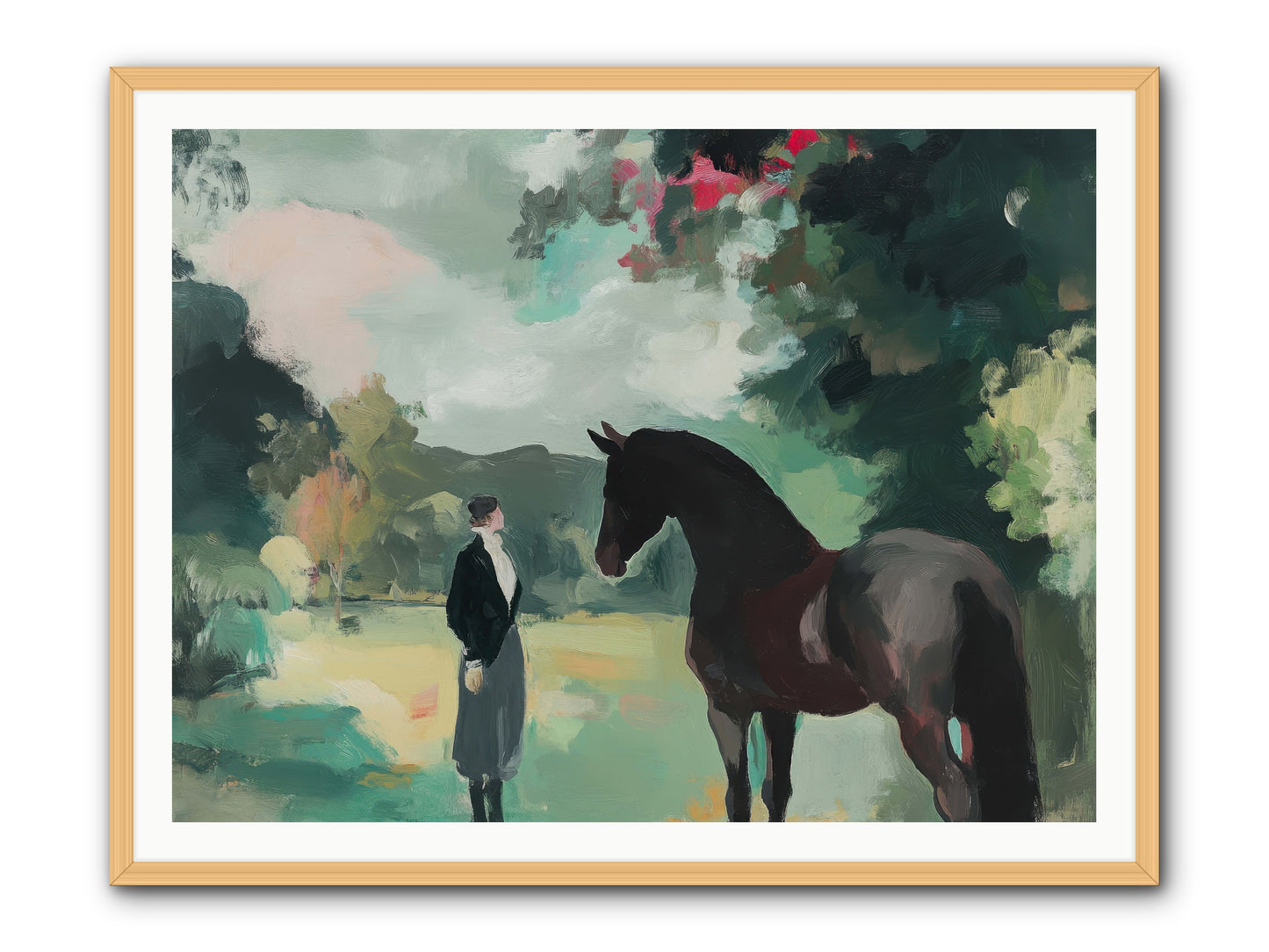 Wistful Wanderer -- Framed Print - Natural 48x36
