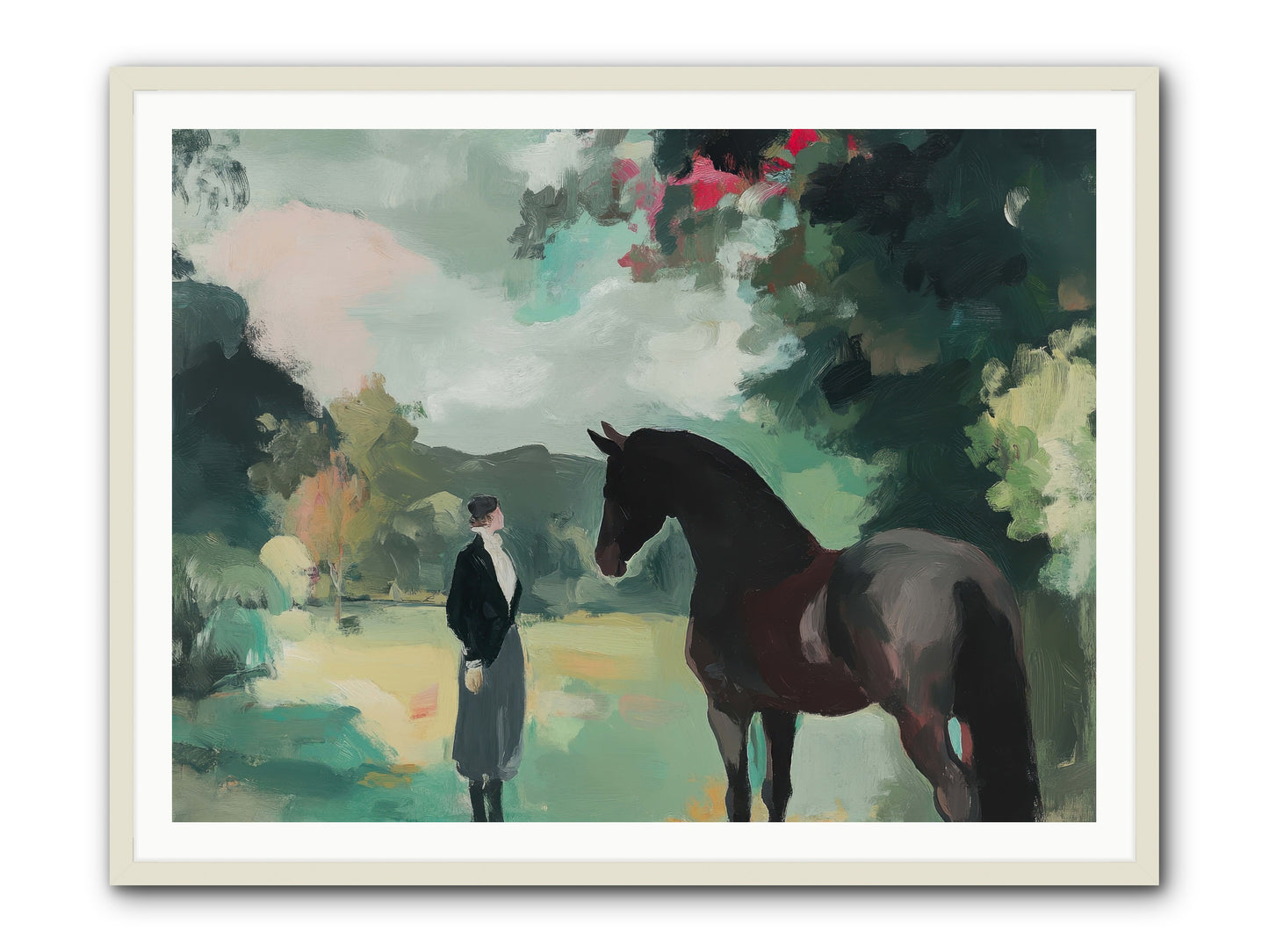 Wistful Wanderer -- Framed Print - White 48x36