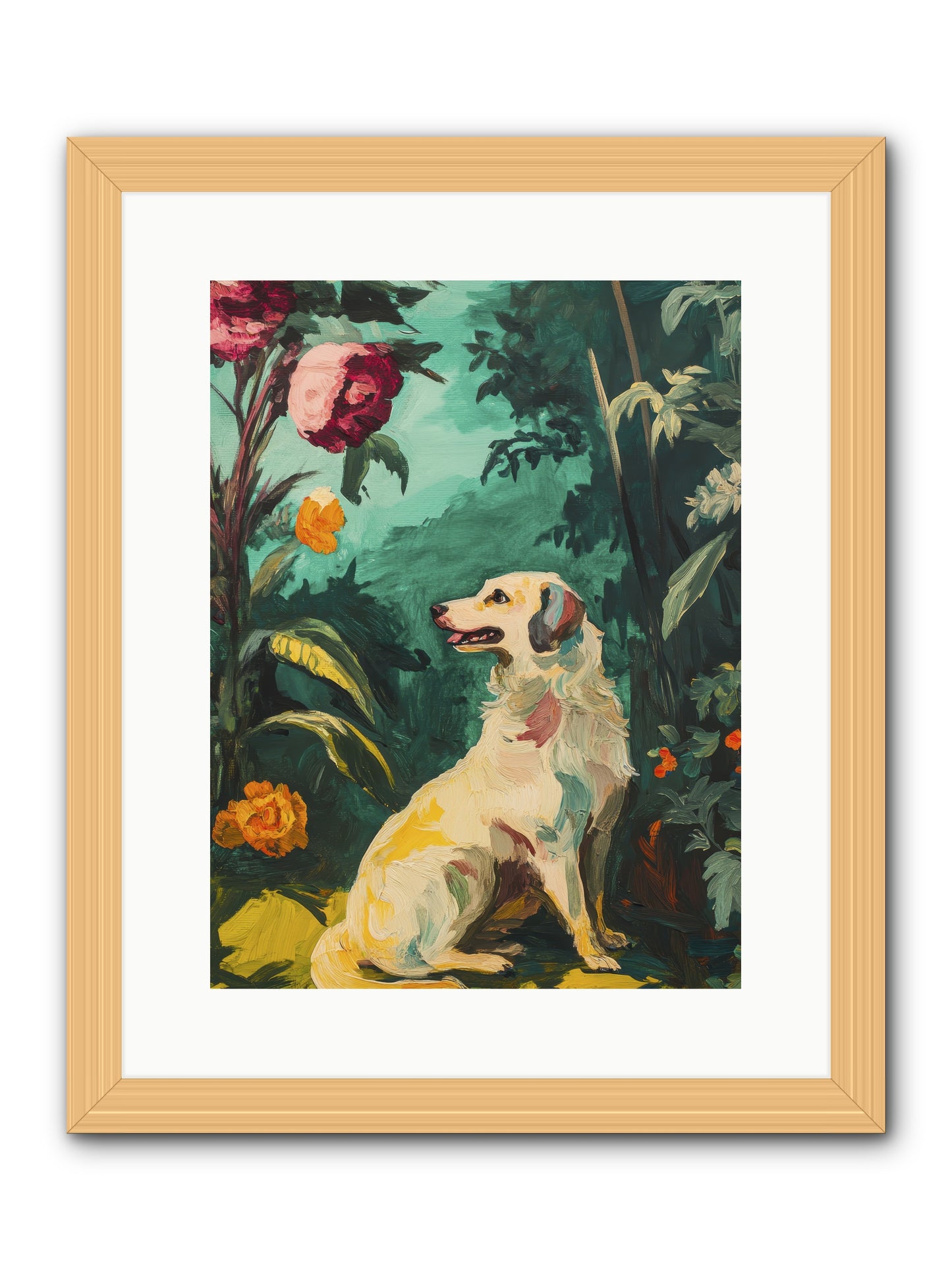Within the Fern Hollow -- Framed Print - Natural 12x16