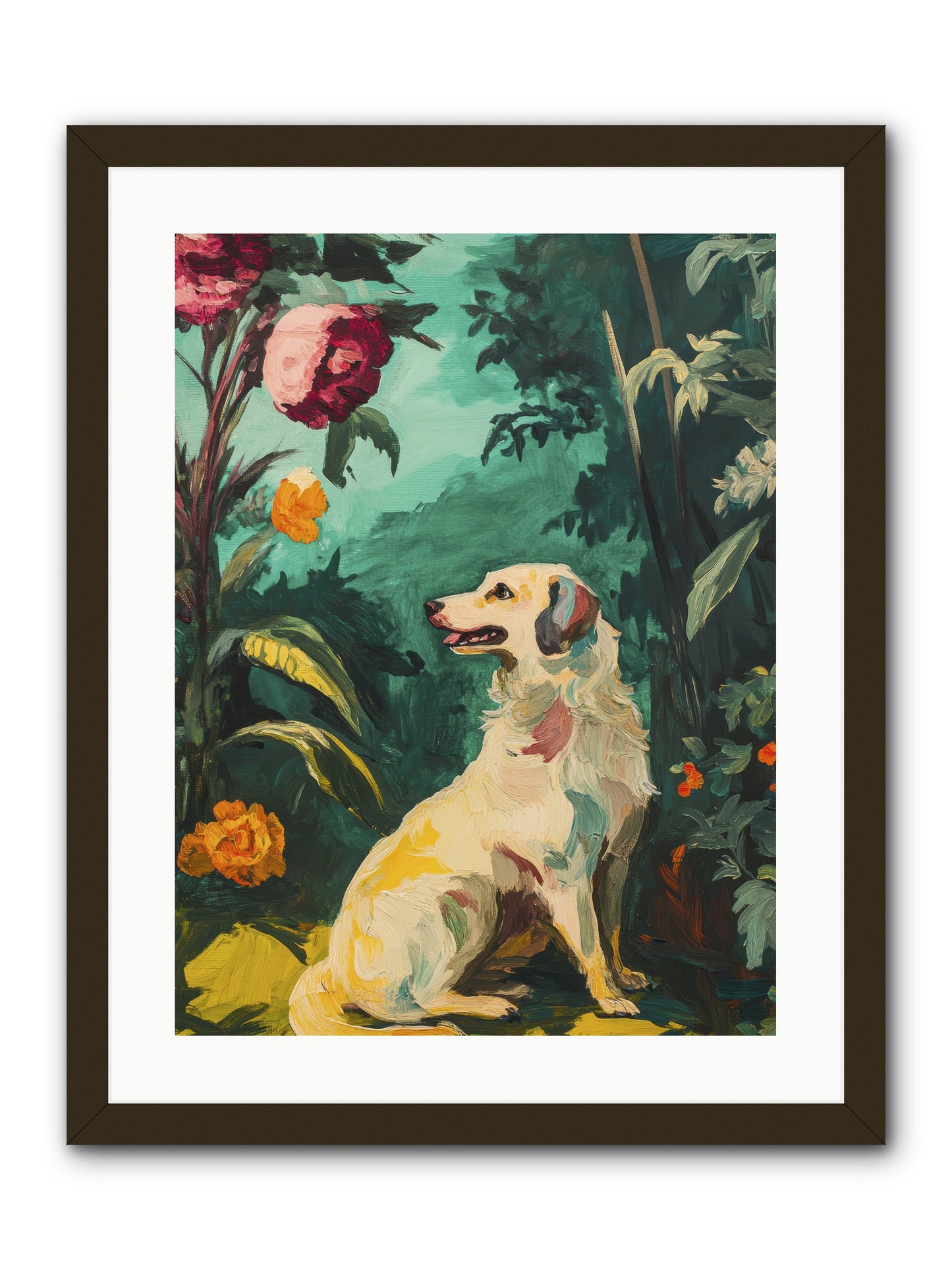 Within the Fern Hollow -- Framed Print - Black 18x24