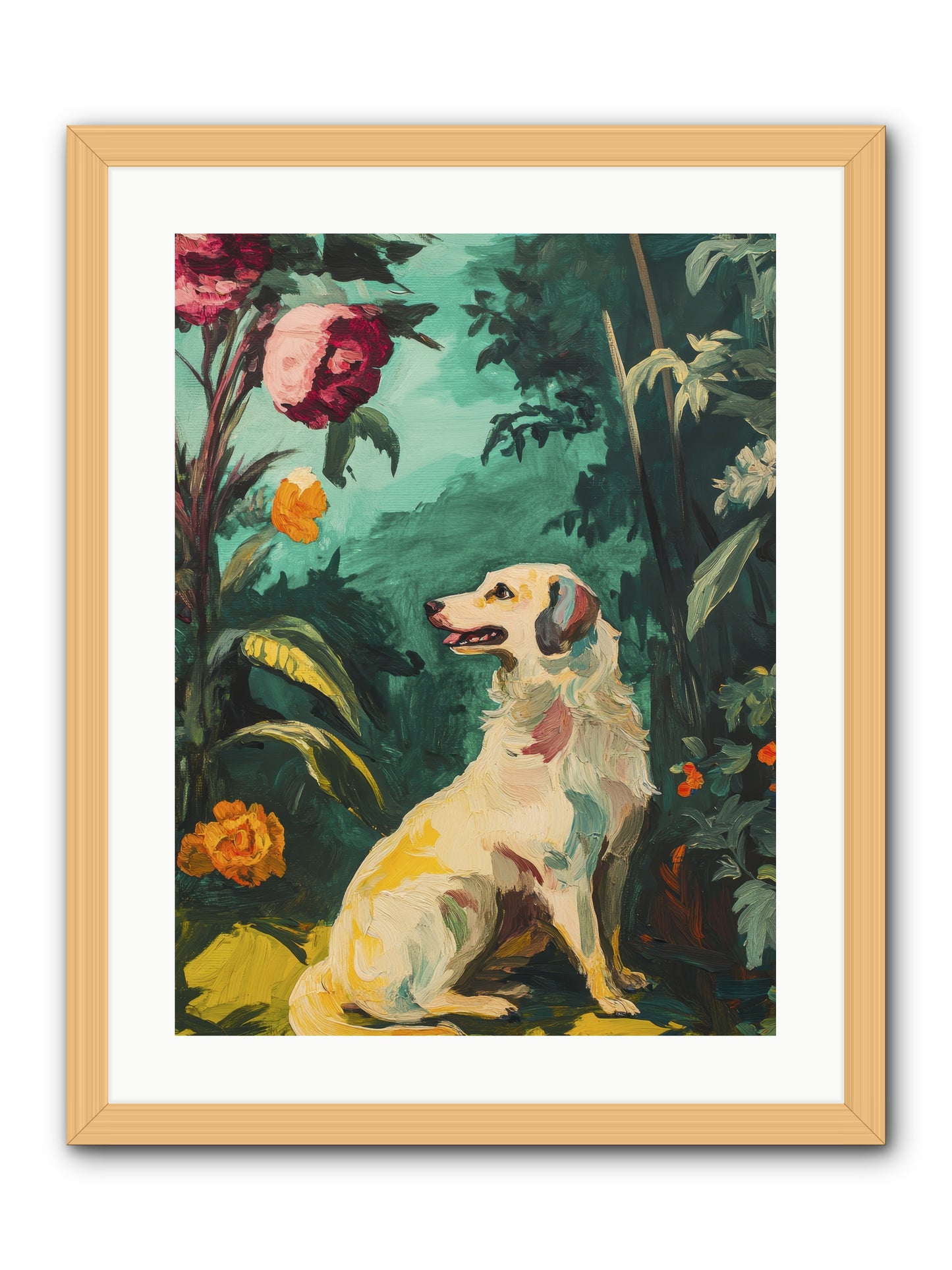 Within the Fern Hollow -- Framed Print - Natural 18x24