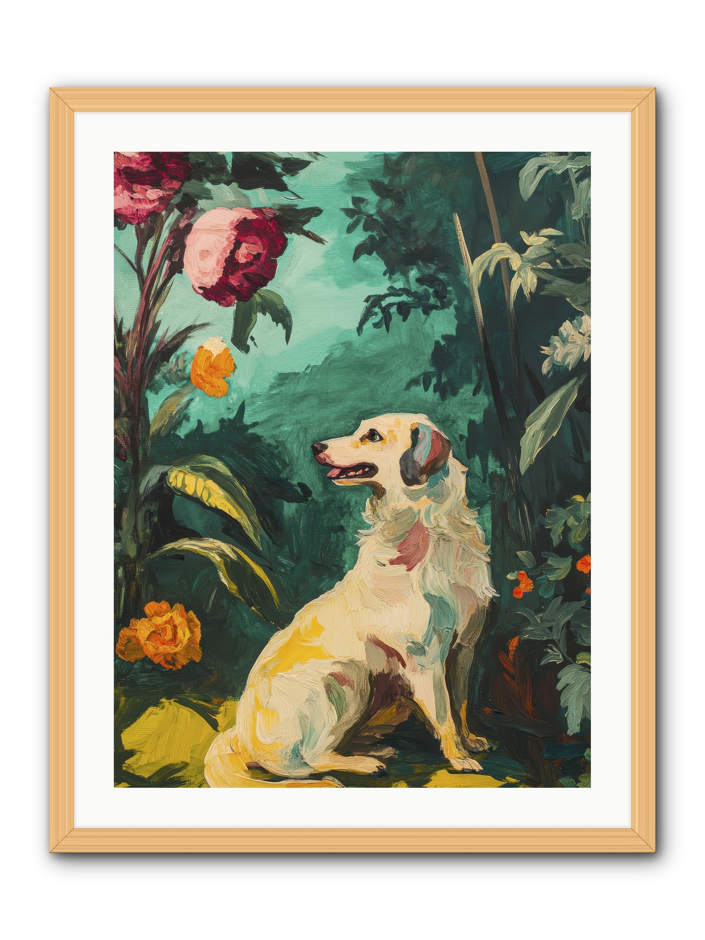 Within the Fern Hollow -- Framed Print - Natural 24x32