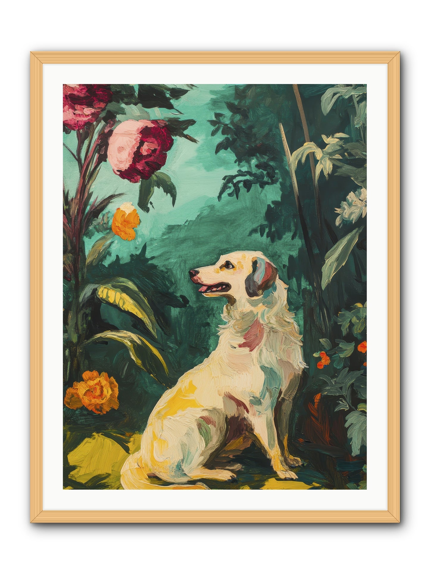 Within the Fern Hollow -- Framed Print - Natural 30x40
