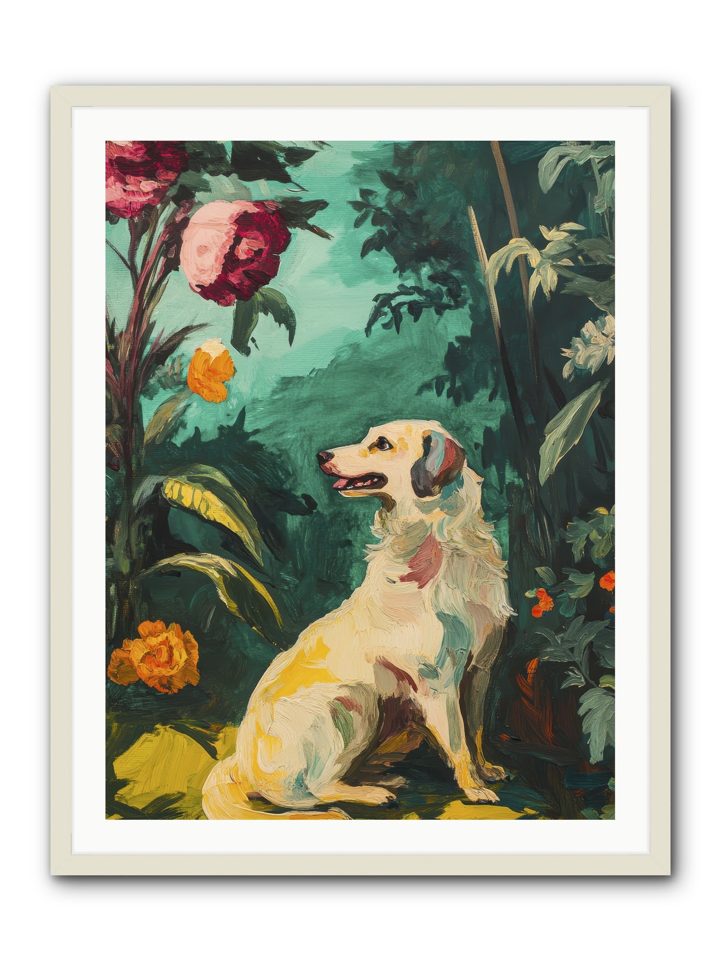 Within the Fern Hollow -- Framed Print - White 30x40