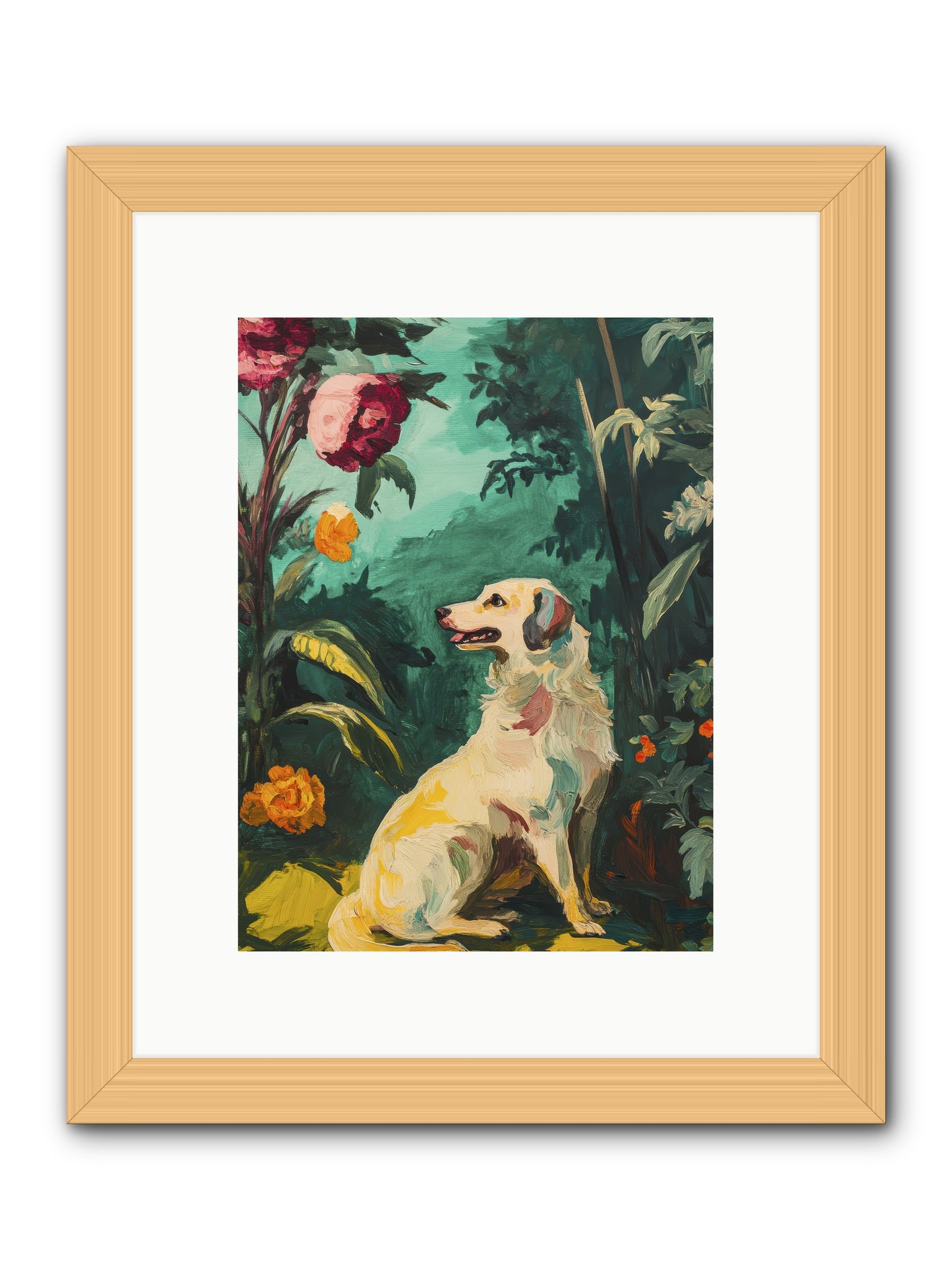 Within the Fern Hollow -- Framed Print - Natural 9x12