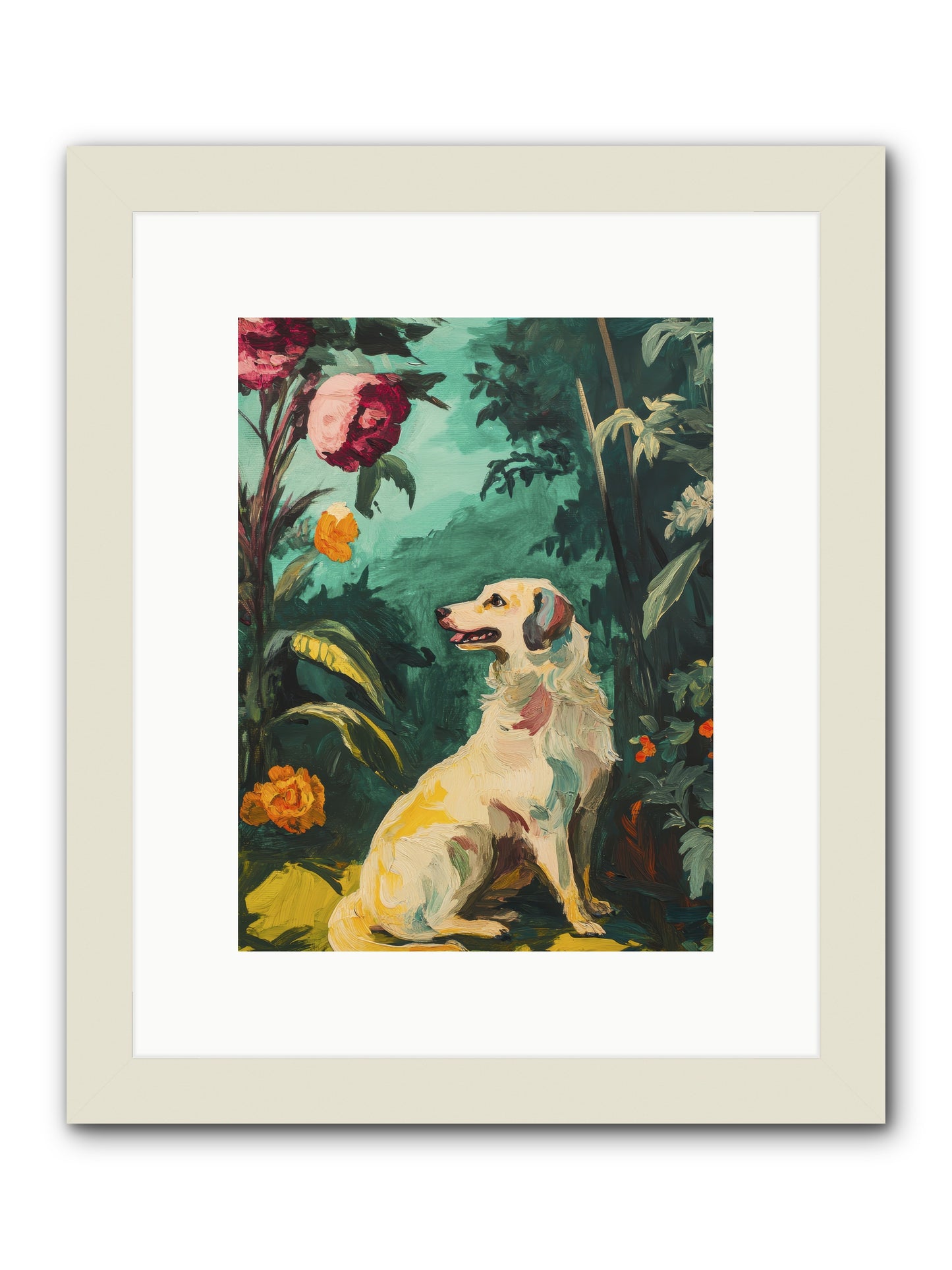 Within the Fern Hollow -- Framed Print - White 9x12