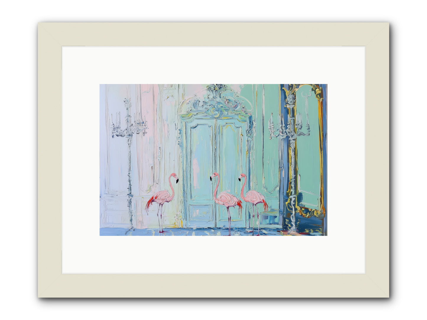 Wonderland Waiting -- Framed Print - White 12x8