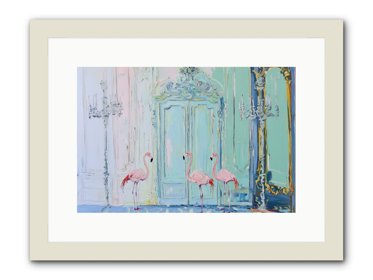 Wonderland Waiting -- Framed Print - White 15x10