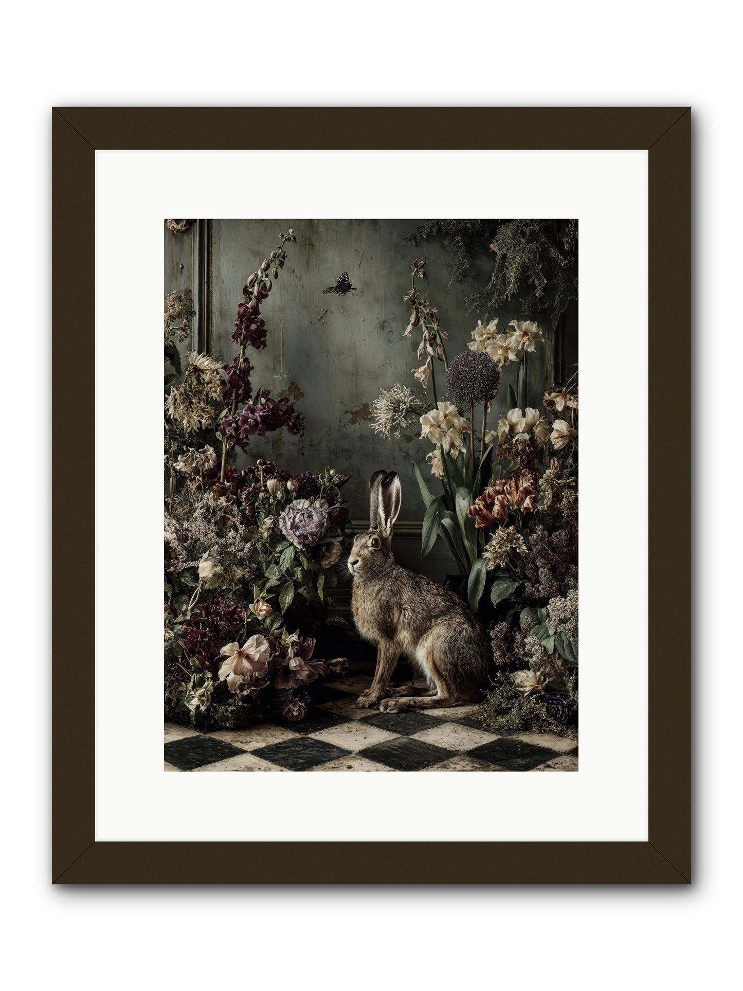 Woodland Enchantress -- Framed Print - Black 12x16