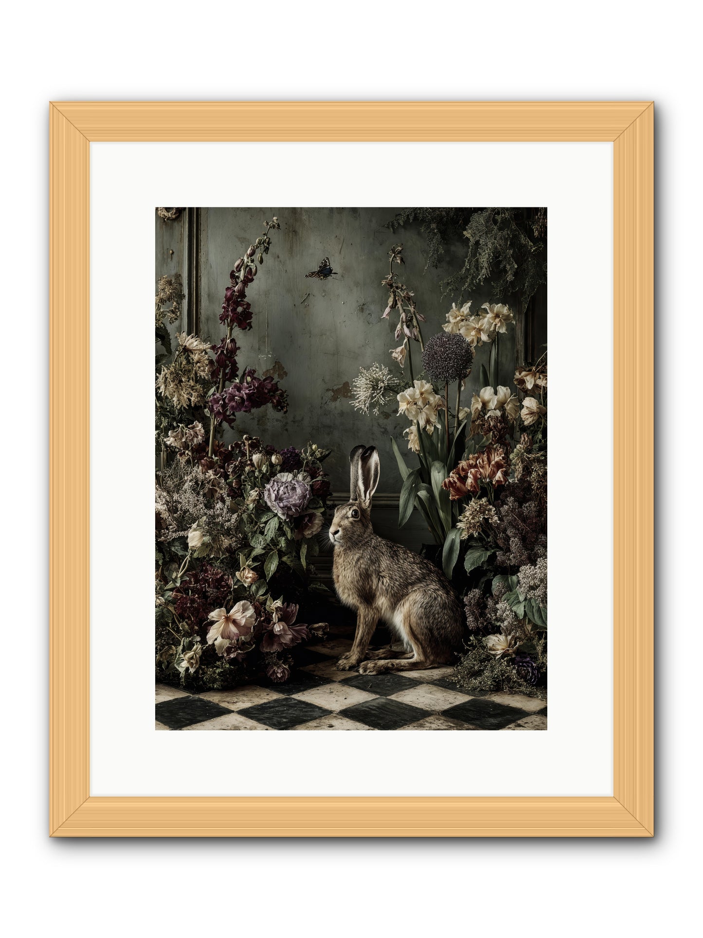 Woodland Enchantress -- Framed Print - Natural 12x16