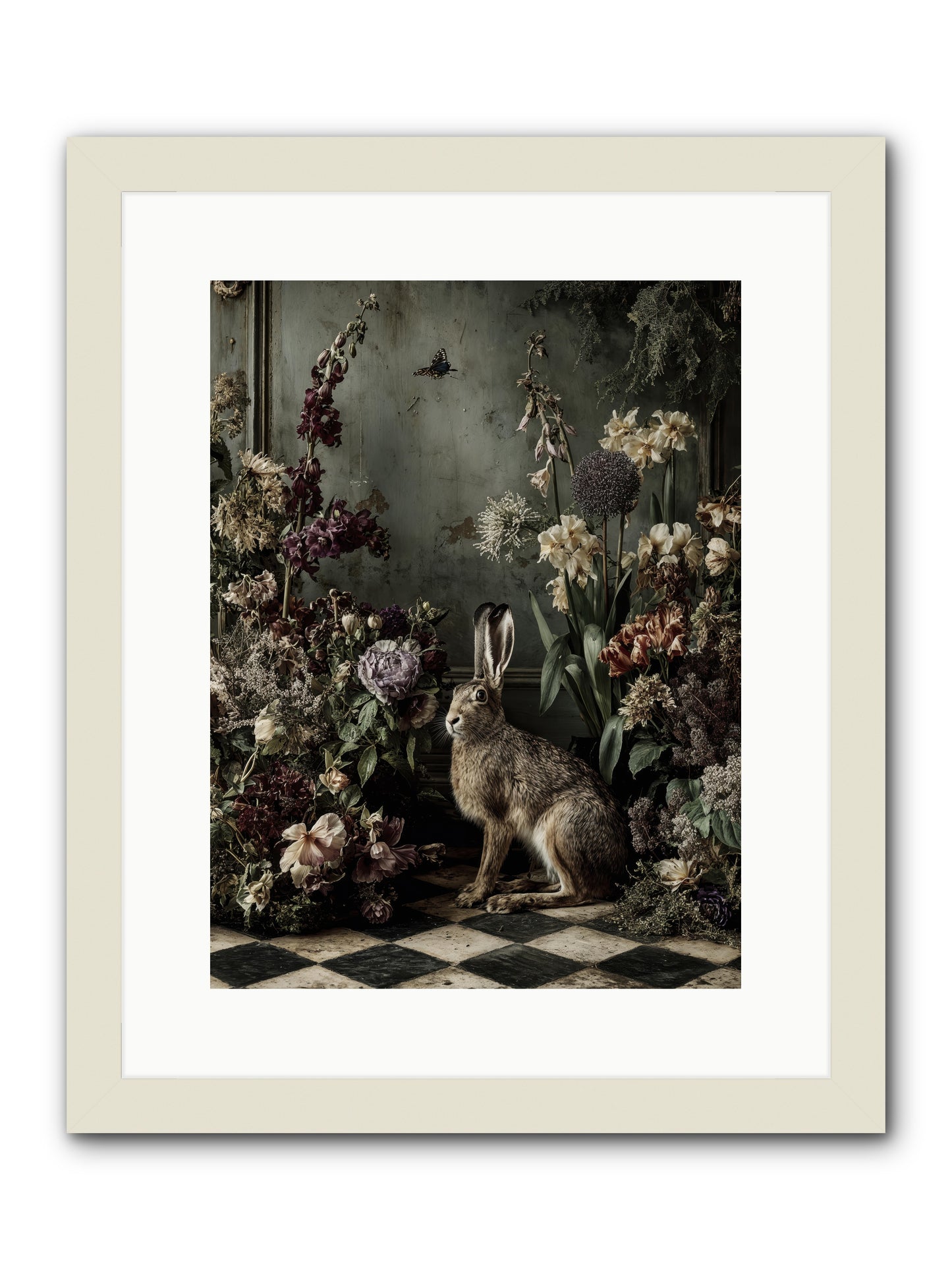 Woodland Enchantress -- Framed Print - White 12x16