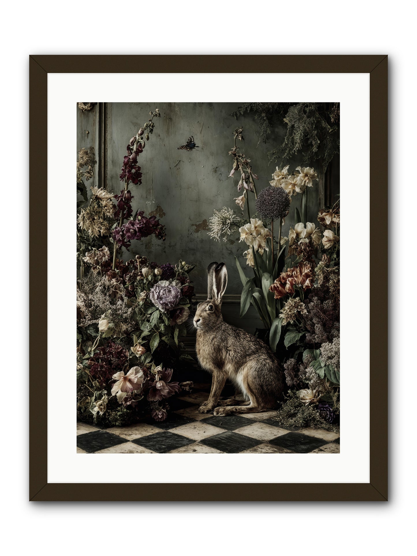 Woodland Enchantress -- Framed Print - Black 18x24