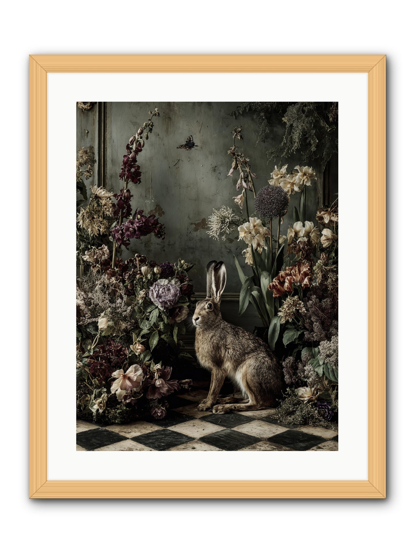 Woodland Enchantress -- Framed Print - Natural 18x24
