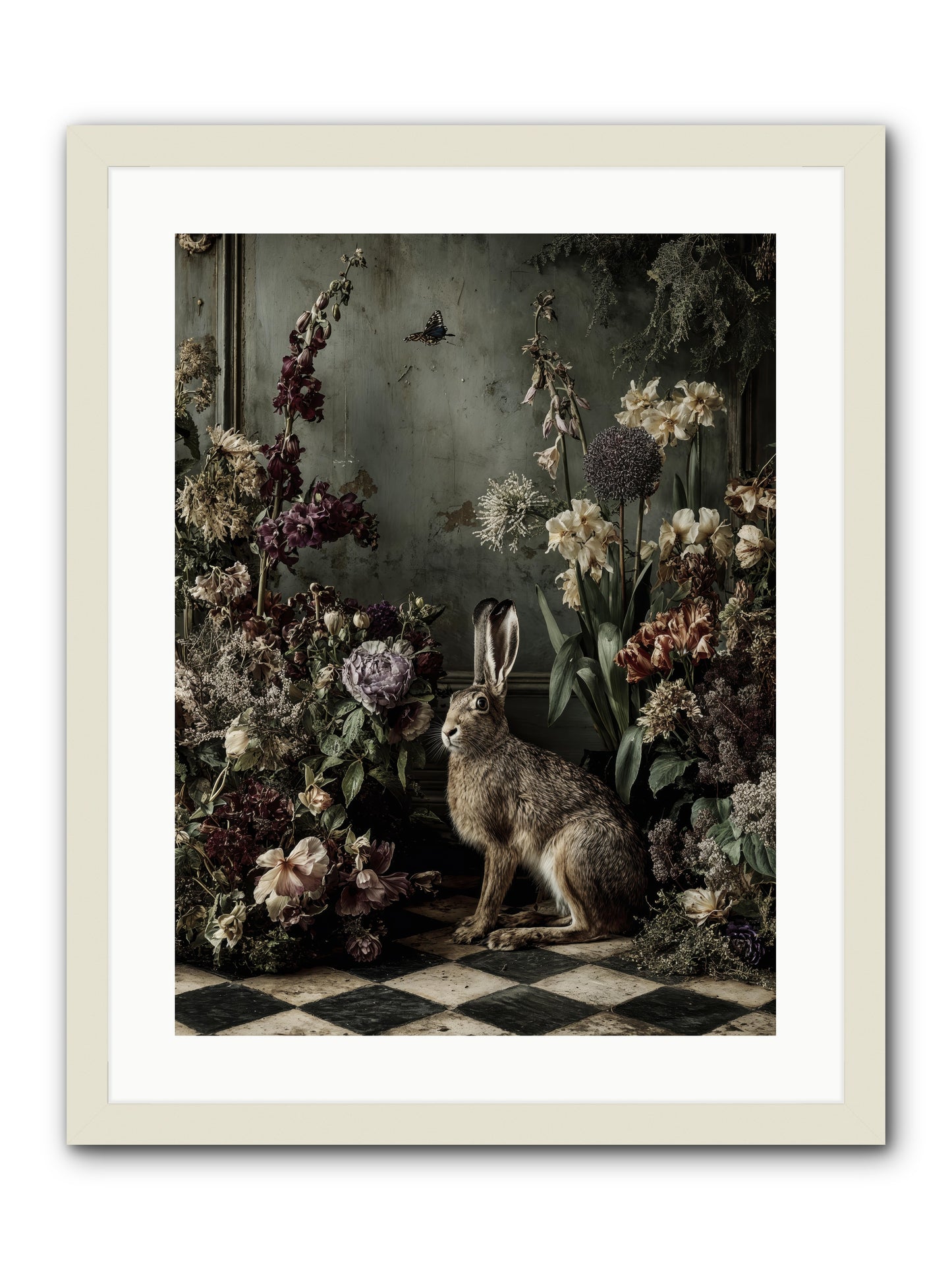 Woodland Enchantress -- Framed Print - White 18x24