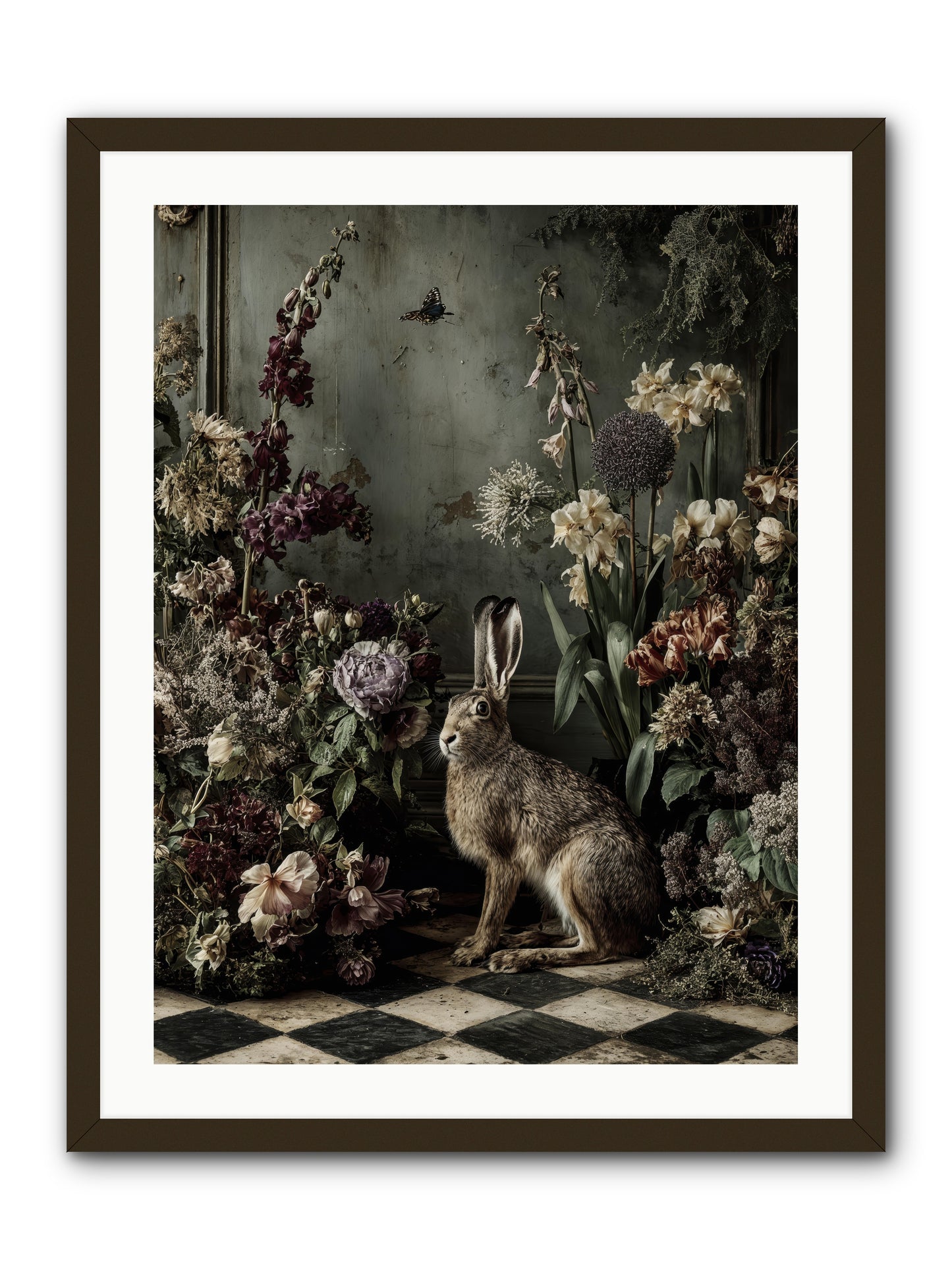 Woodland Enchantress -- Framed Print - Black 24x32