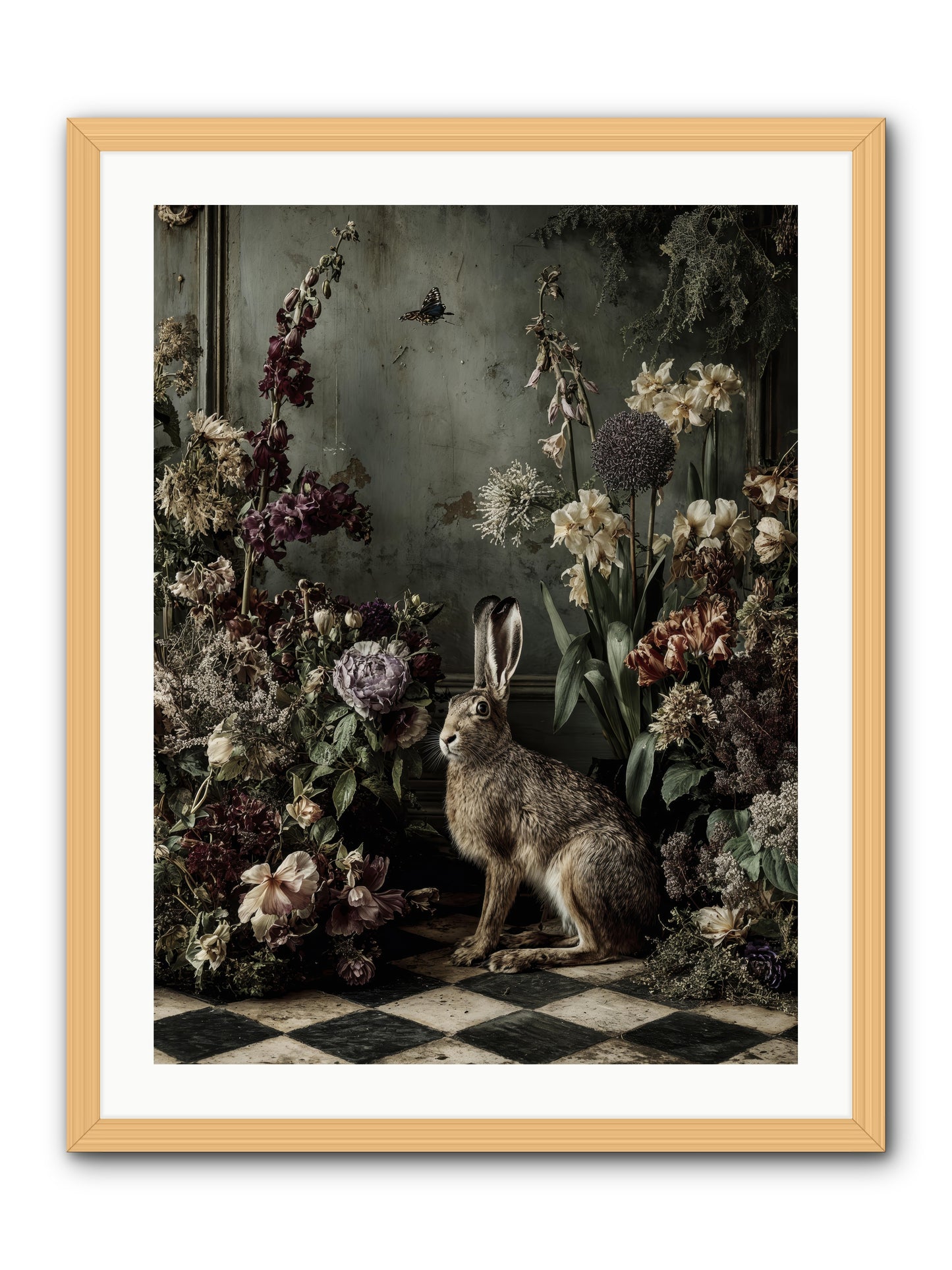 Woodland Enchantress -- Framed Print - Natural 24x32