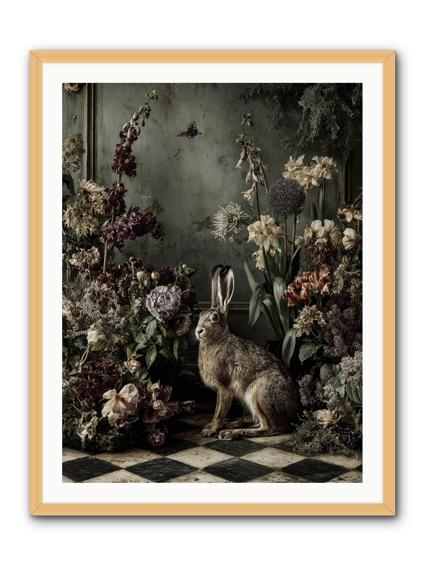 Woodland Enchantress -- Framed Print - Natural 30x40