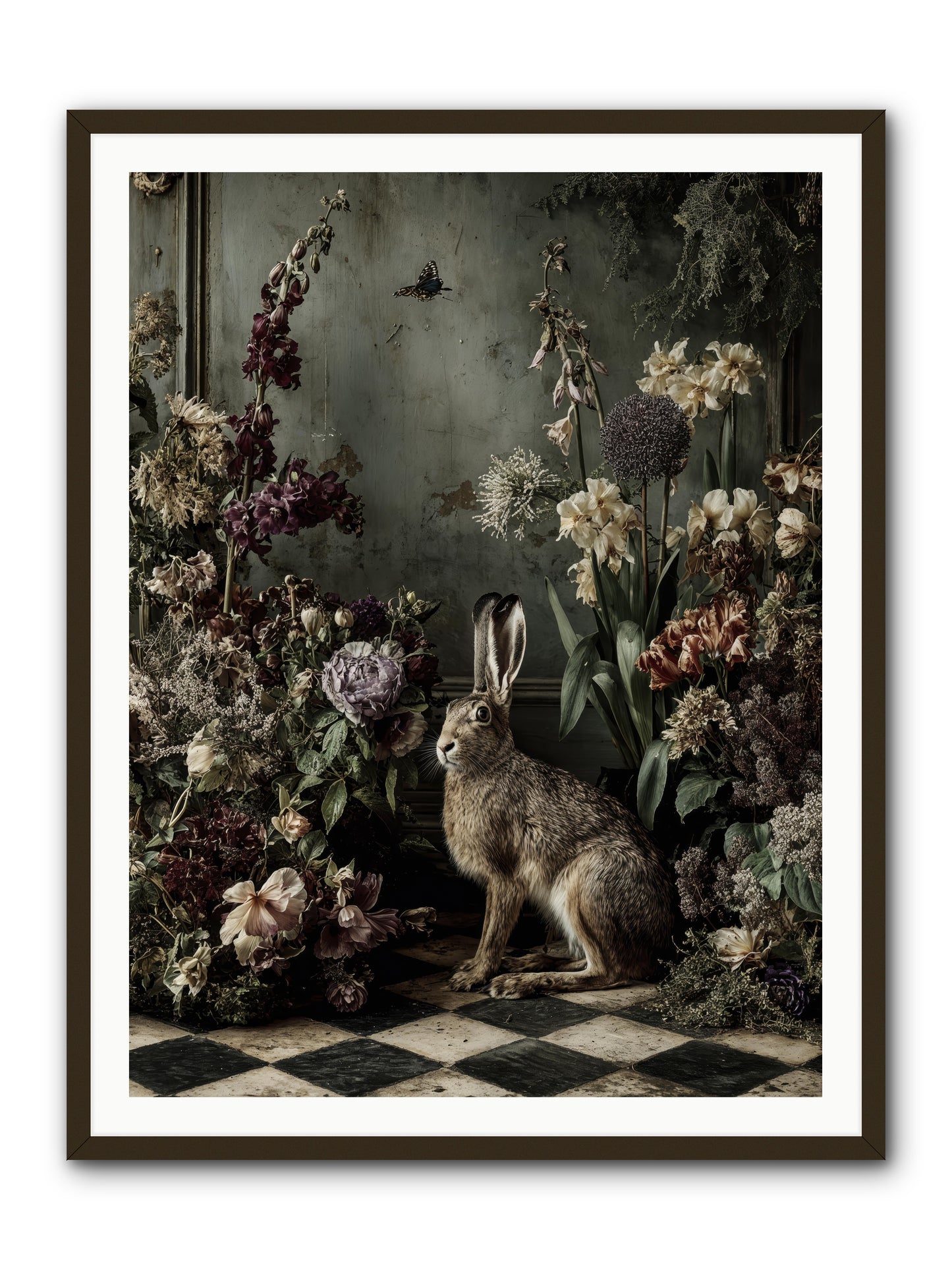 Woodland Enchantress -- Framed Print - Black 36x48