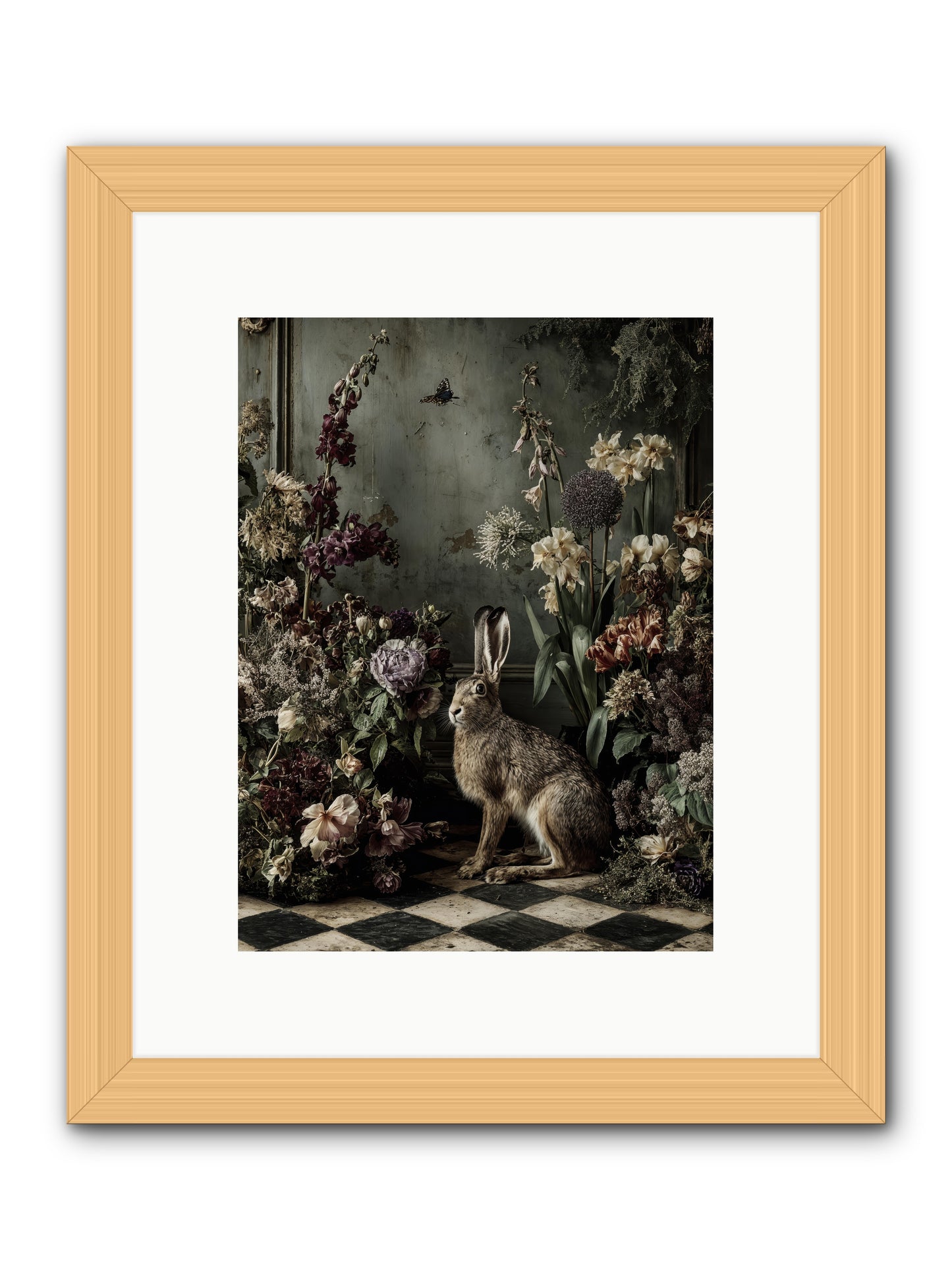 Woodland Enchantress -- Framed Print - Natural 9x12