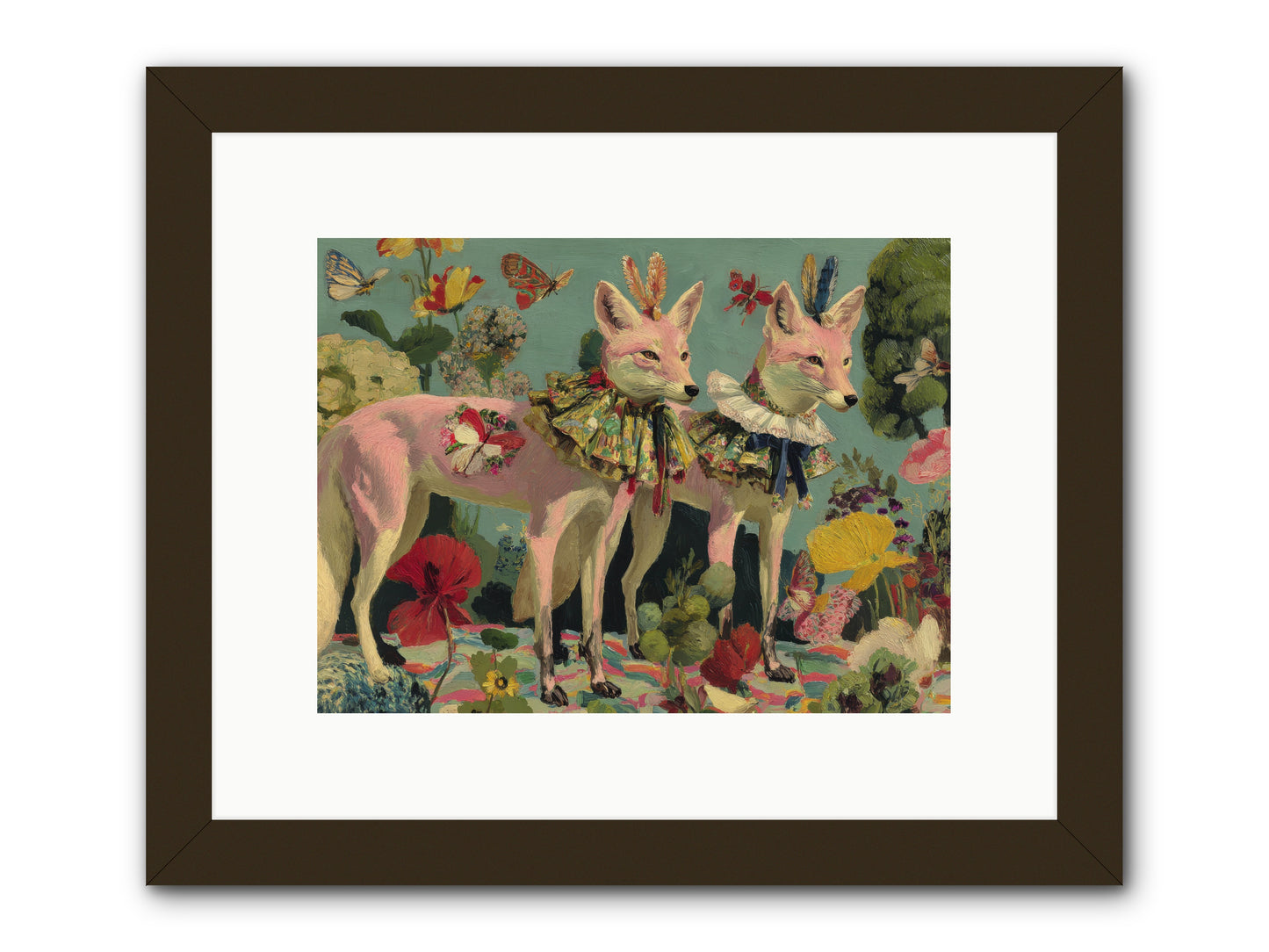 Woodland Haze -- Framed Print - Black 12x9