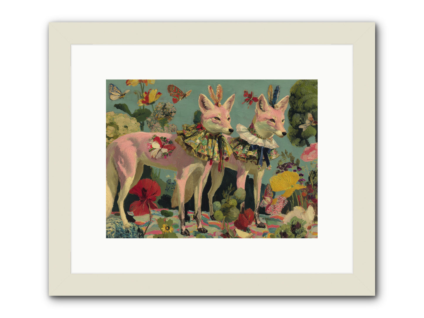 Woodland Haze -- Framed Print - White 12x9