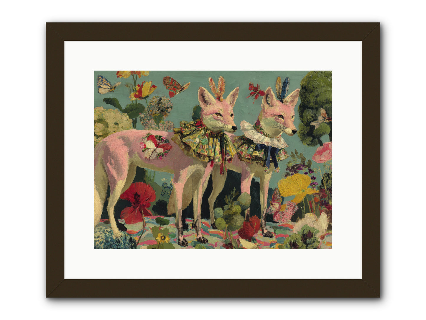 Woodland Haze -- Framed Print - Black 16x12