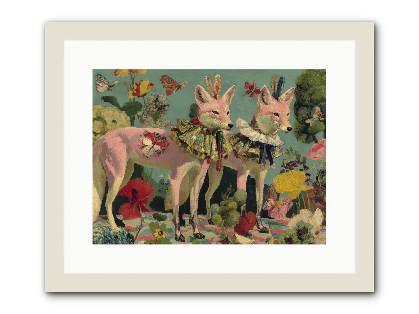 Woodland Haze -- Framed Print - White 16x12