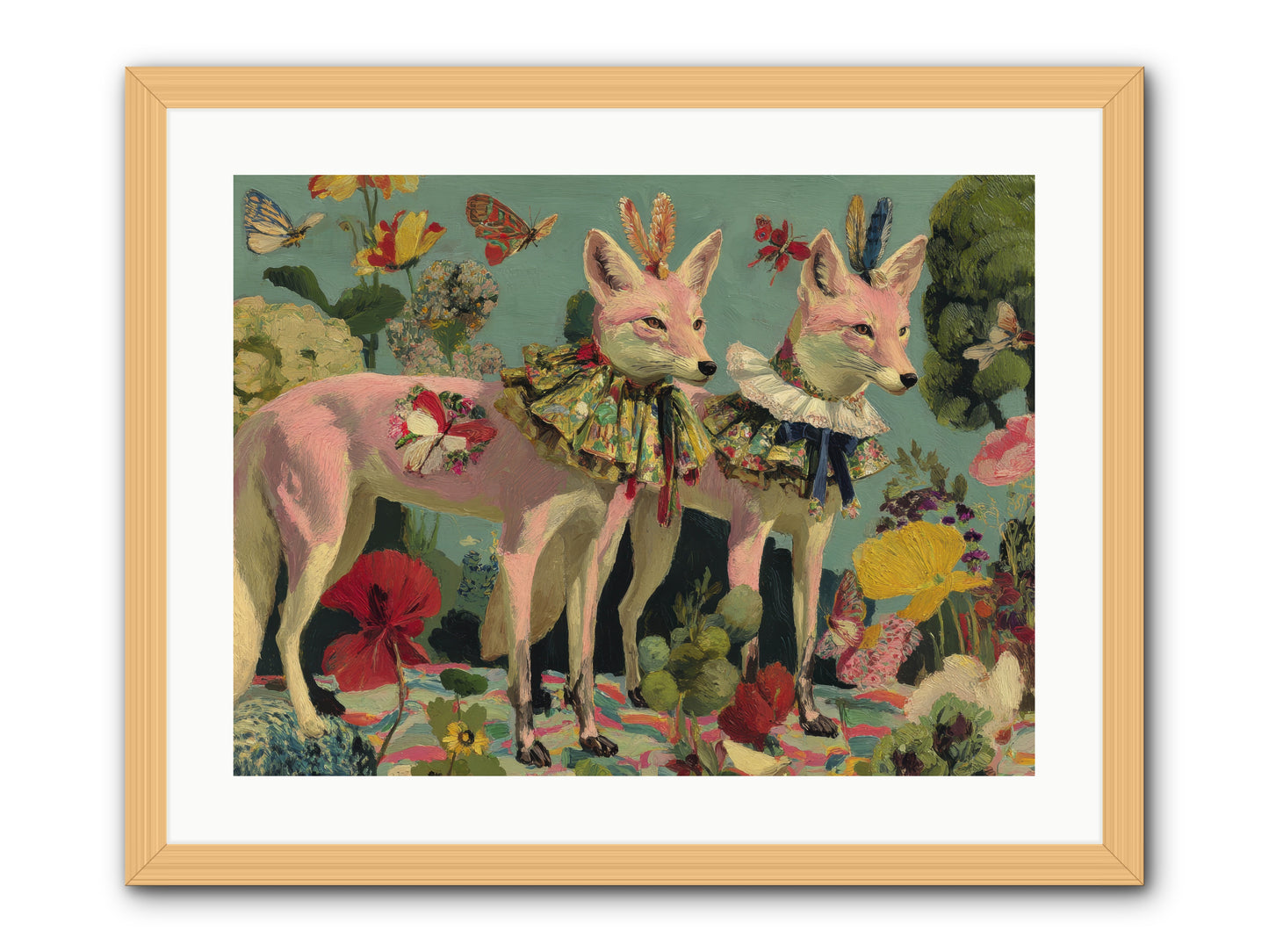 Woodland Haze -- Framed Print - Natural 24x18