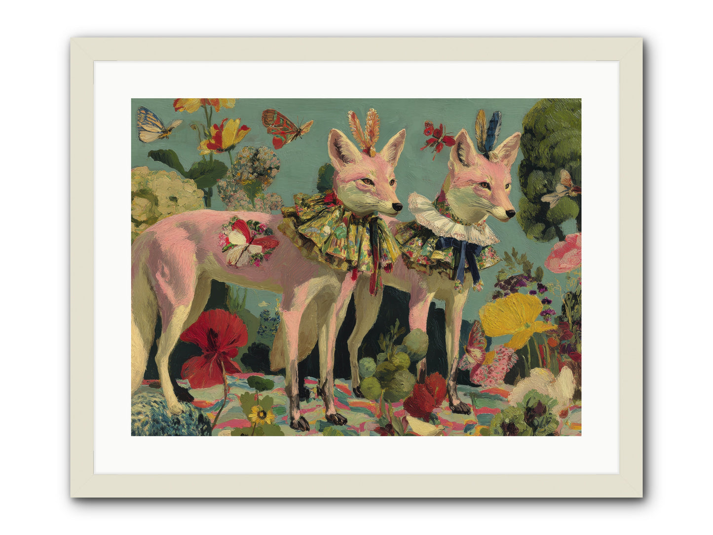 Woodland Haze -- Framed Print - White 24x18