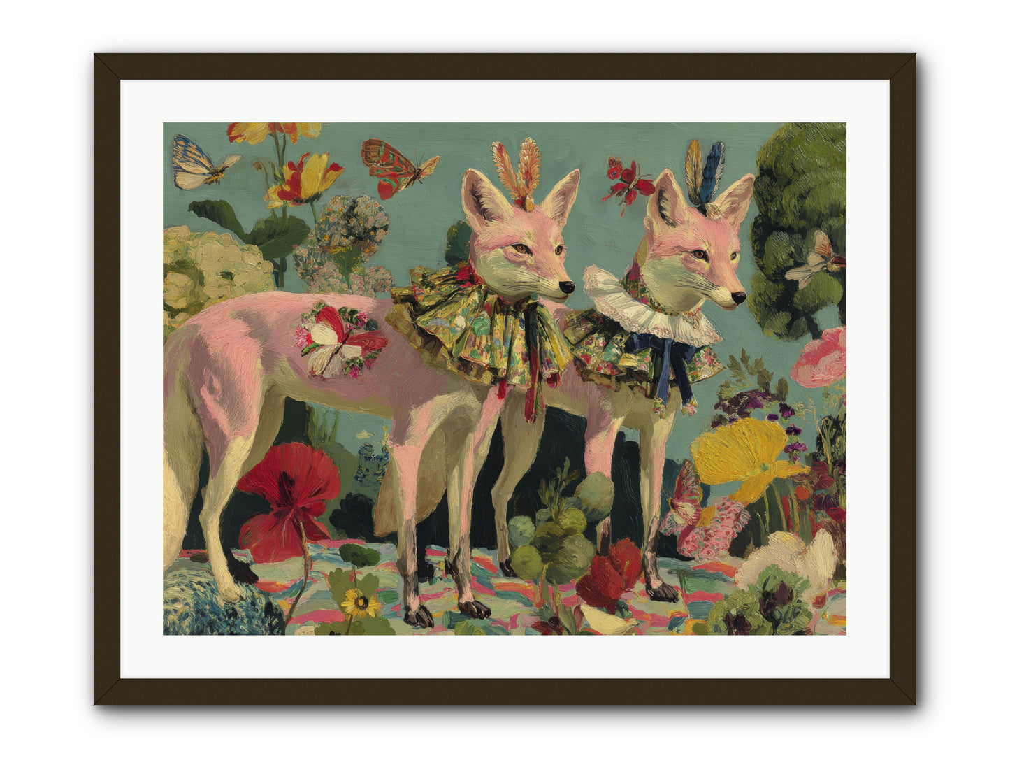 Woodland Haze -- Framed Print - Black 32x24