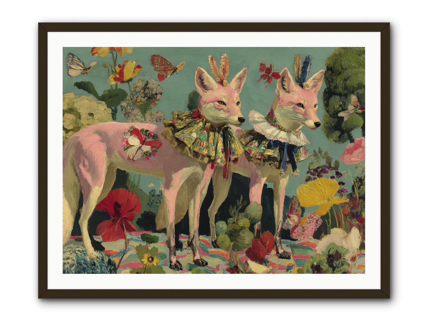 Woodland Haze -- Framed Print - Black 40x30