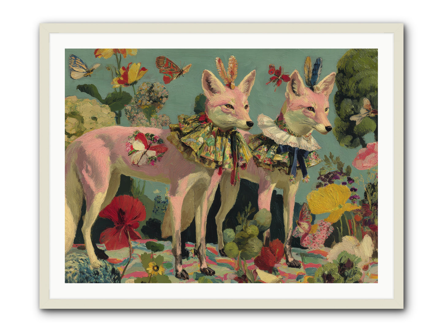 Woodland Haze -- Framed Print - White 40x30