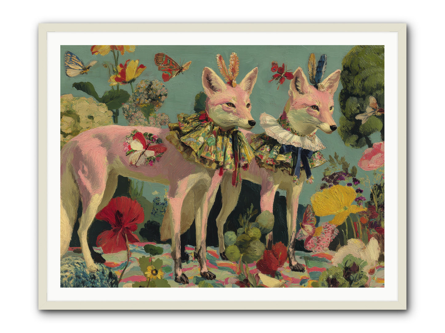 Woodland Haze -- Framed Print - White 48x36