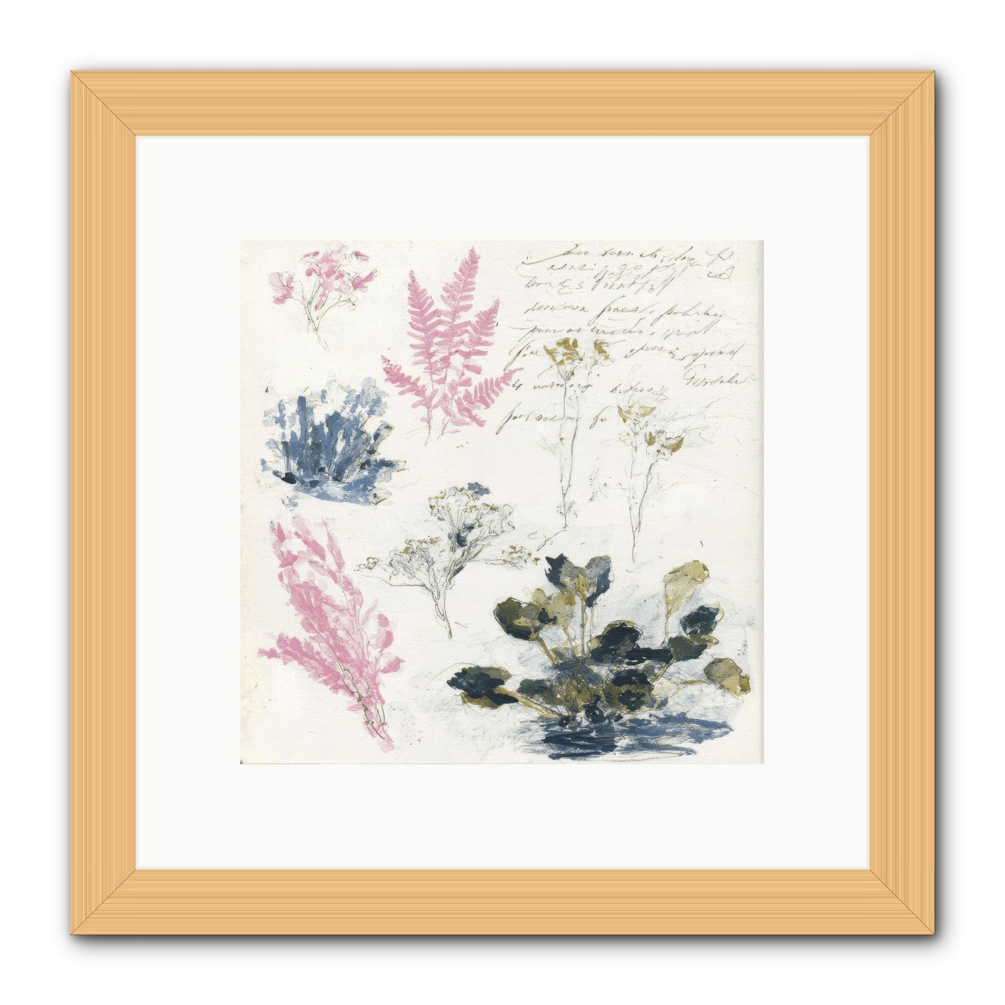 Woodland Memoir No.1 -- Framed Print - Natural 10x10