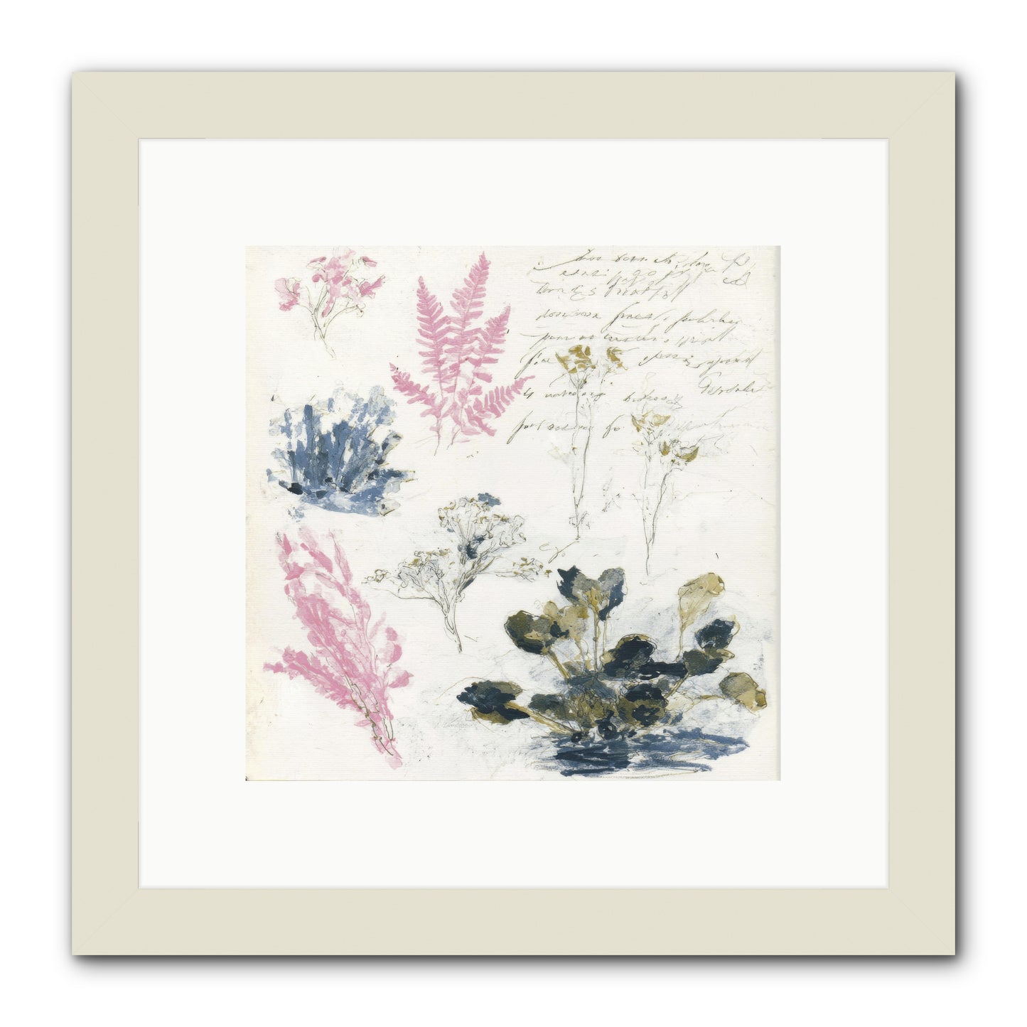 Woodland Memoir No.1 -- Framed Print - White 10x10