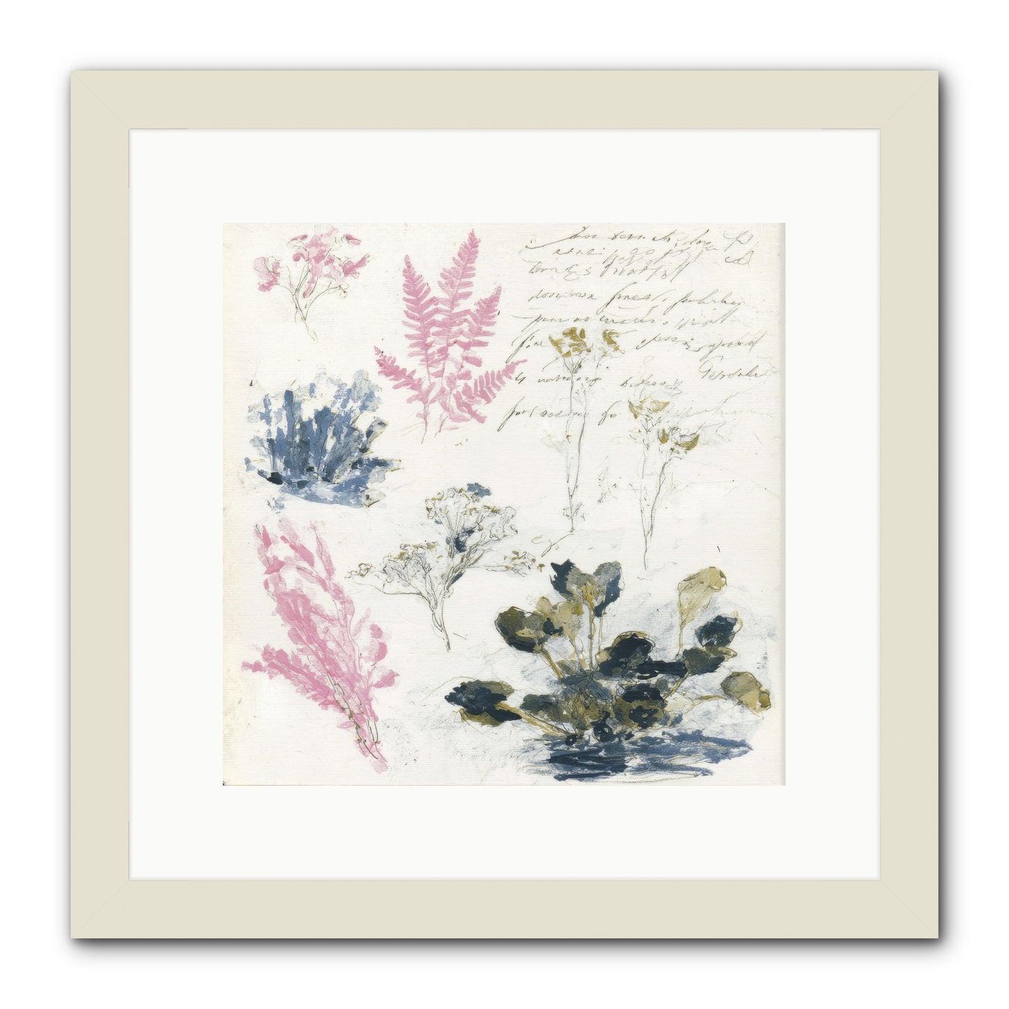 Woodland Memoir No.1 -- Framed Print - White 12x12