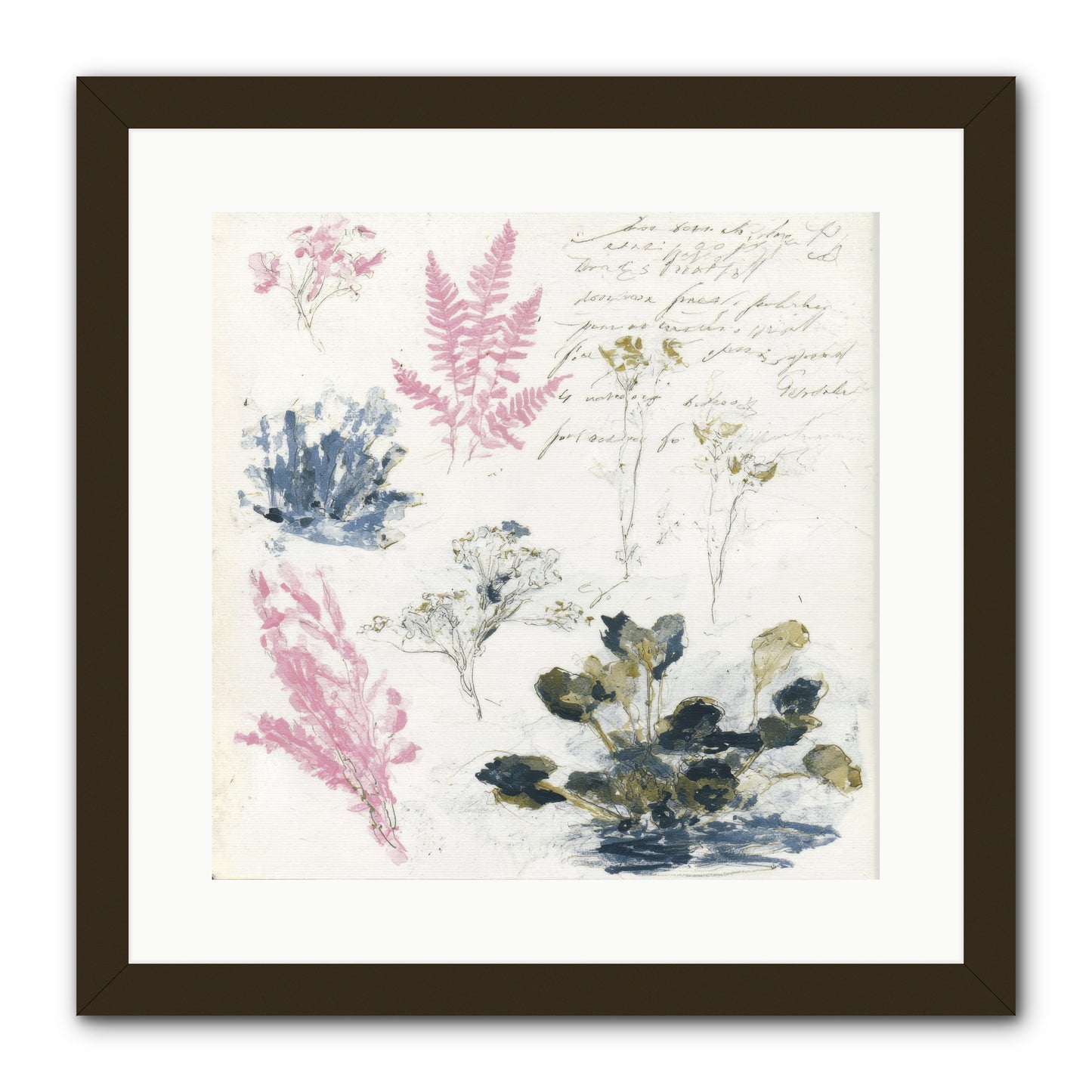 Woodland Memoir No.1 -- Framed Print - Black 16x16