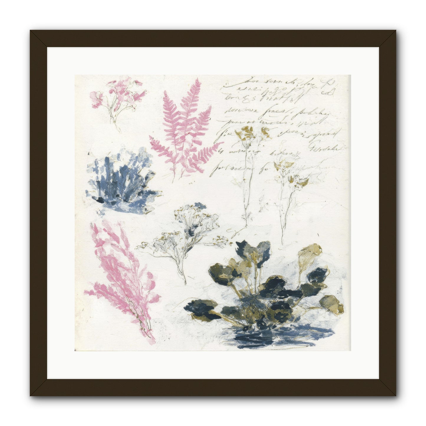Woodland Memoir No.1 -- Framed Print - Black 20x20