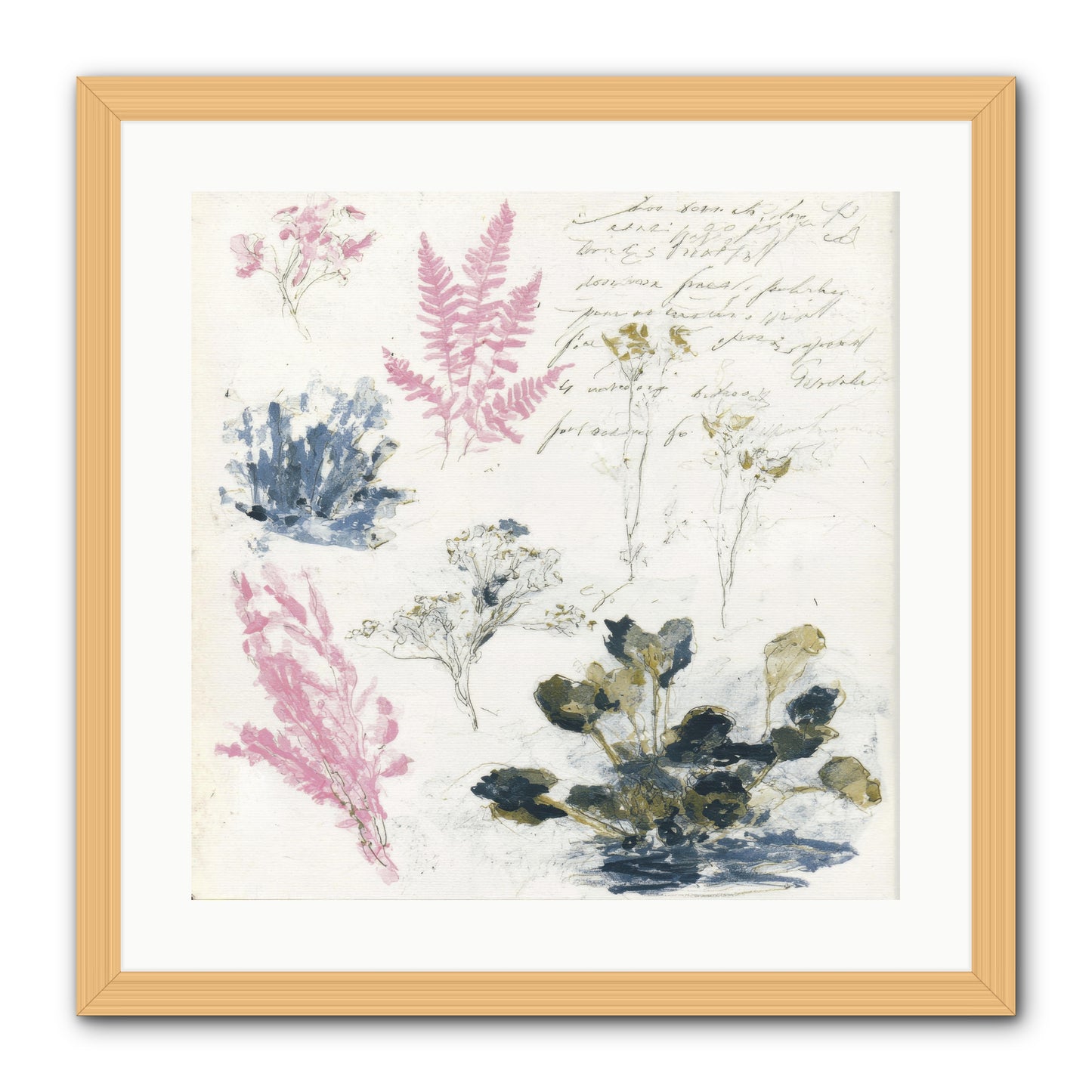 Woodland Memoir No.1 -- Framed Print - Natural 20x20