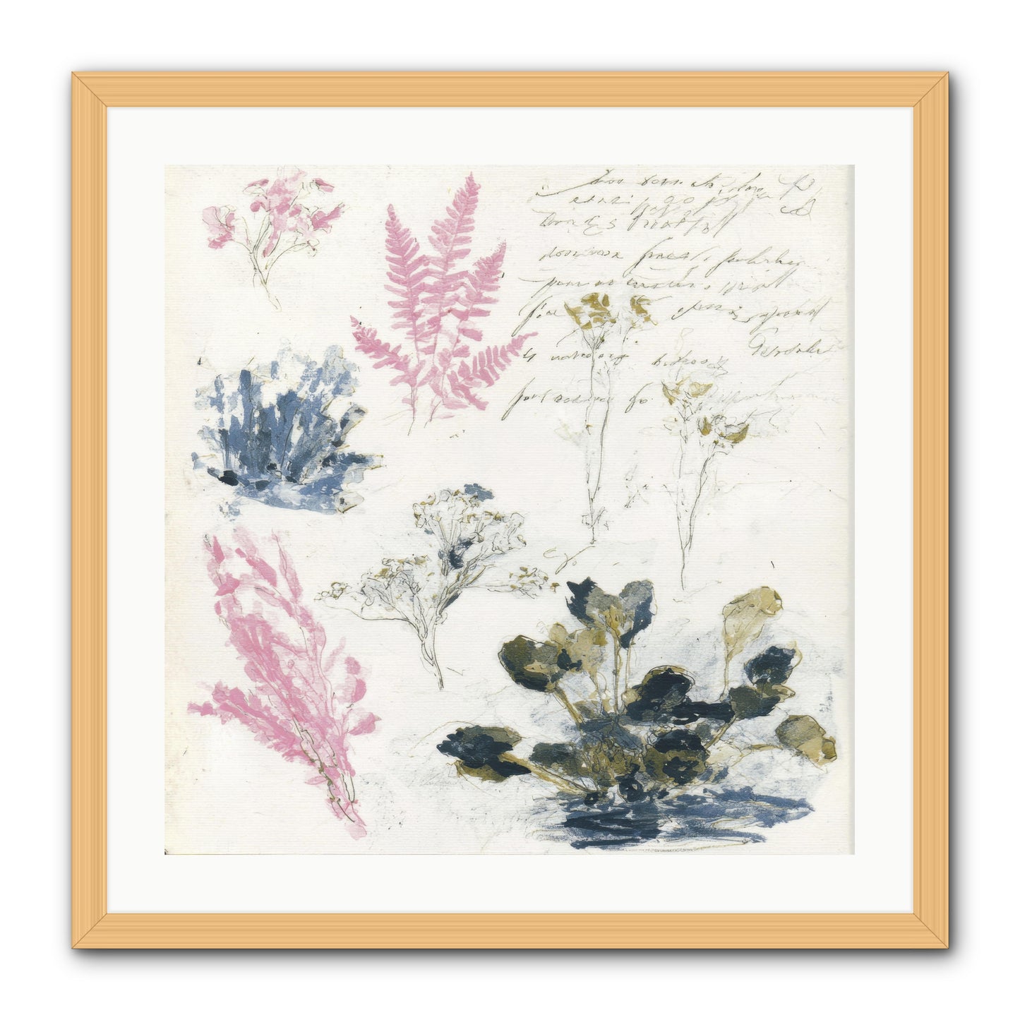 Woodland Memoir No.1 -- Framed Print - Natural 24x24