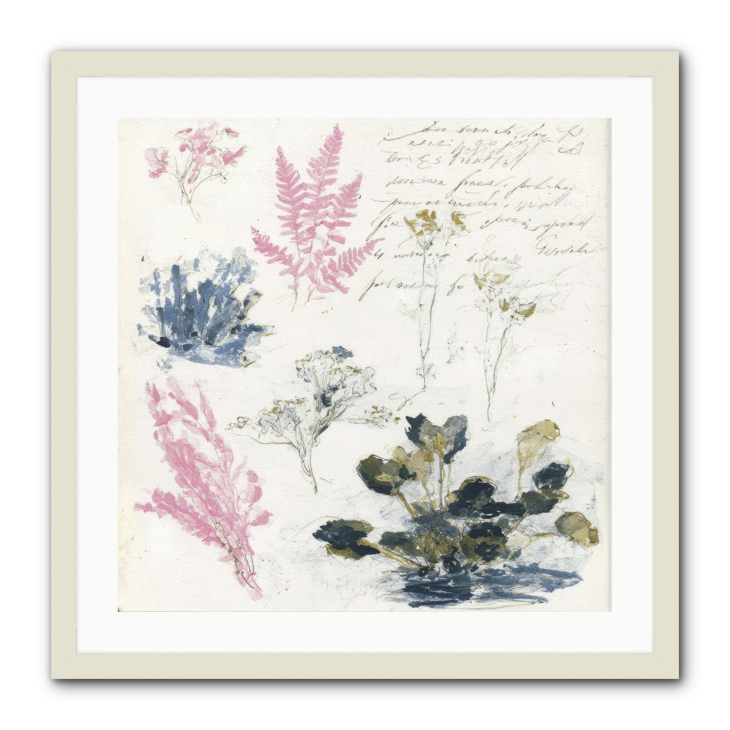 Woodland Memoir No.1 -- Framed Print - White 24x24