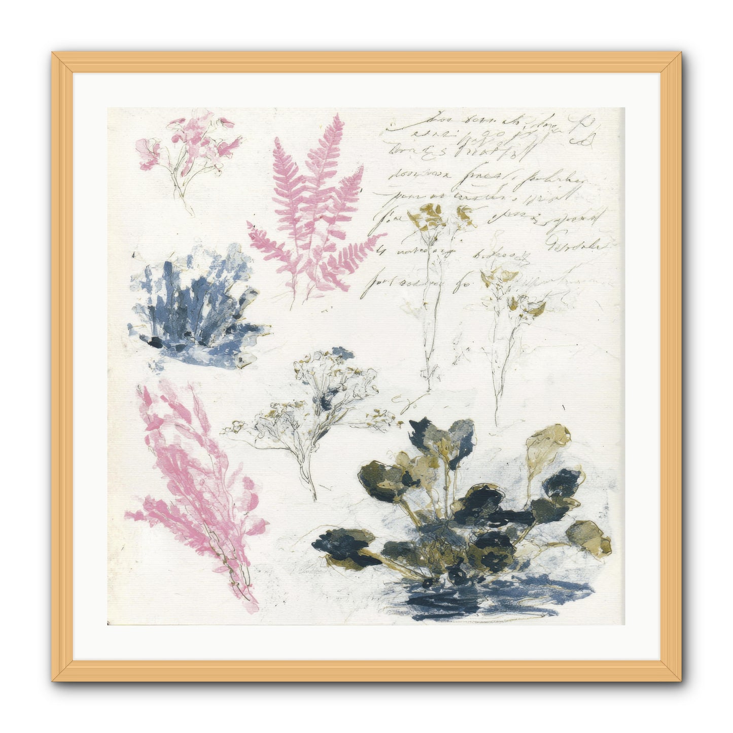 Woodland Memoir No.1 -- Framed Print - Natural 30x30