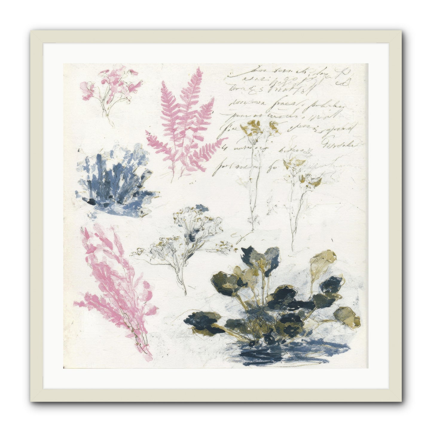 Woodland Memoir No.1 -- Framed Print - White 30x30