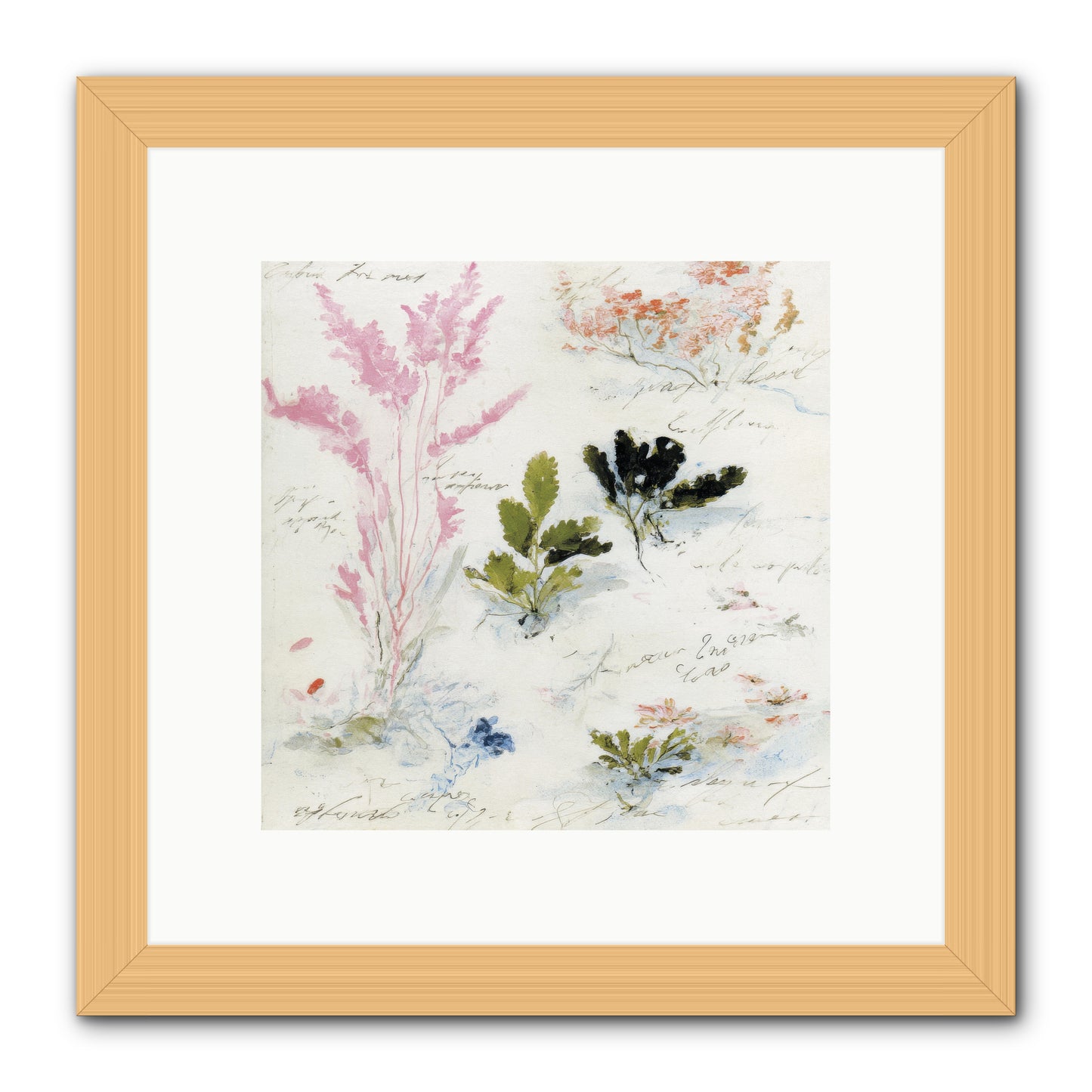 Woodland Memoir No.2 -- Framed Print - Natural 10x10