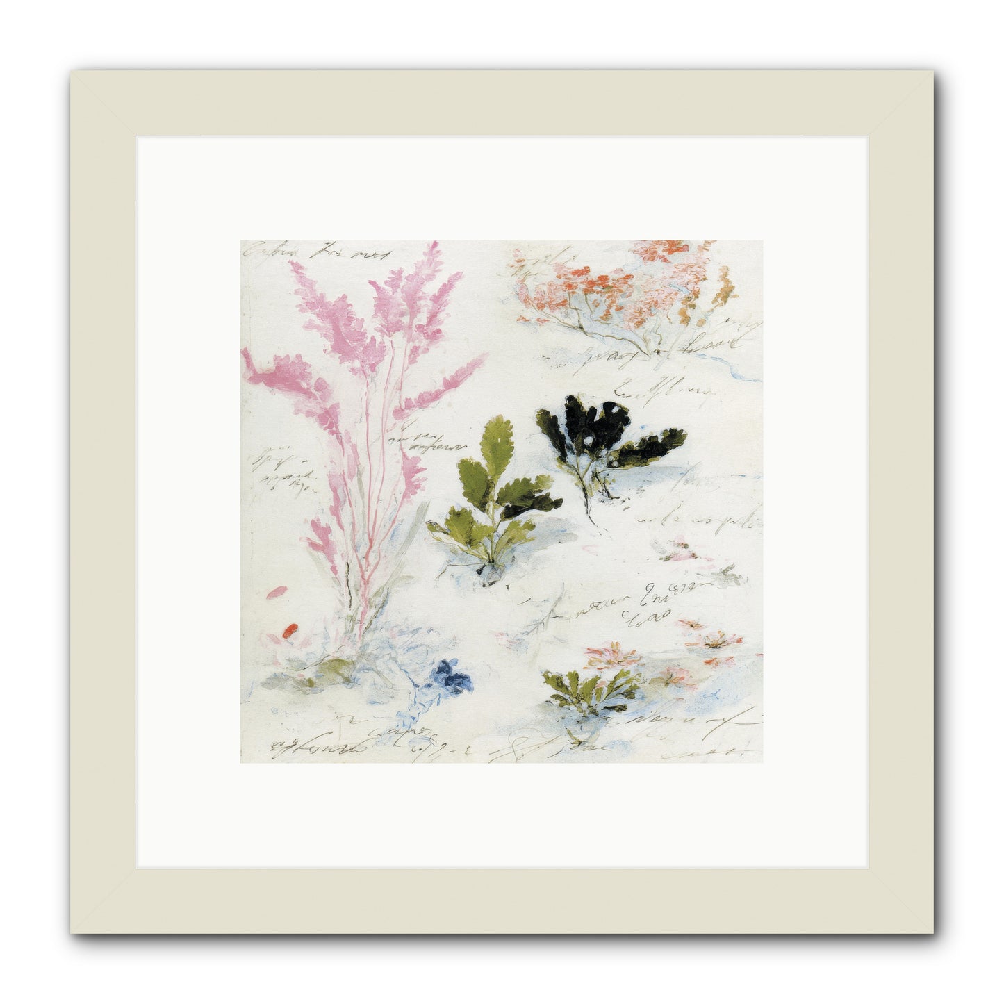 Woodland Memoir No.2 -- Framed Print - White 10x10