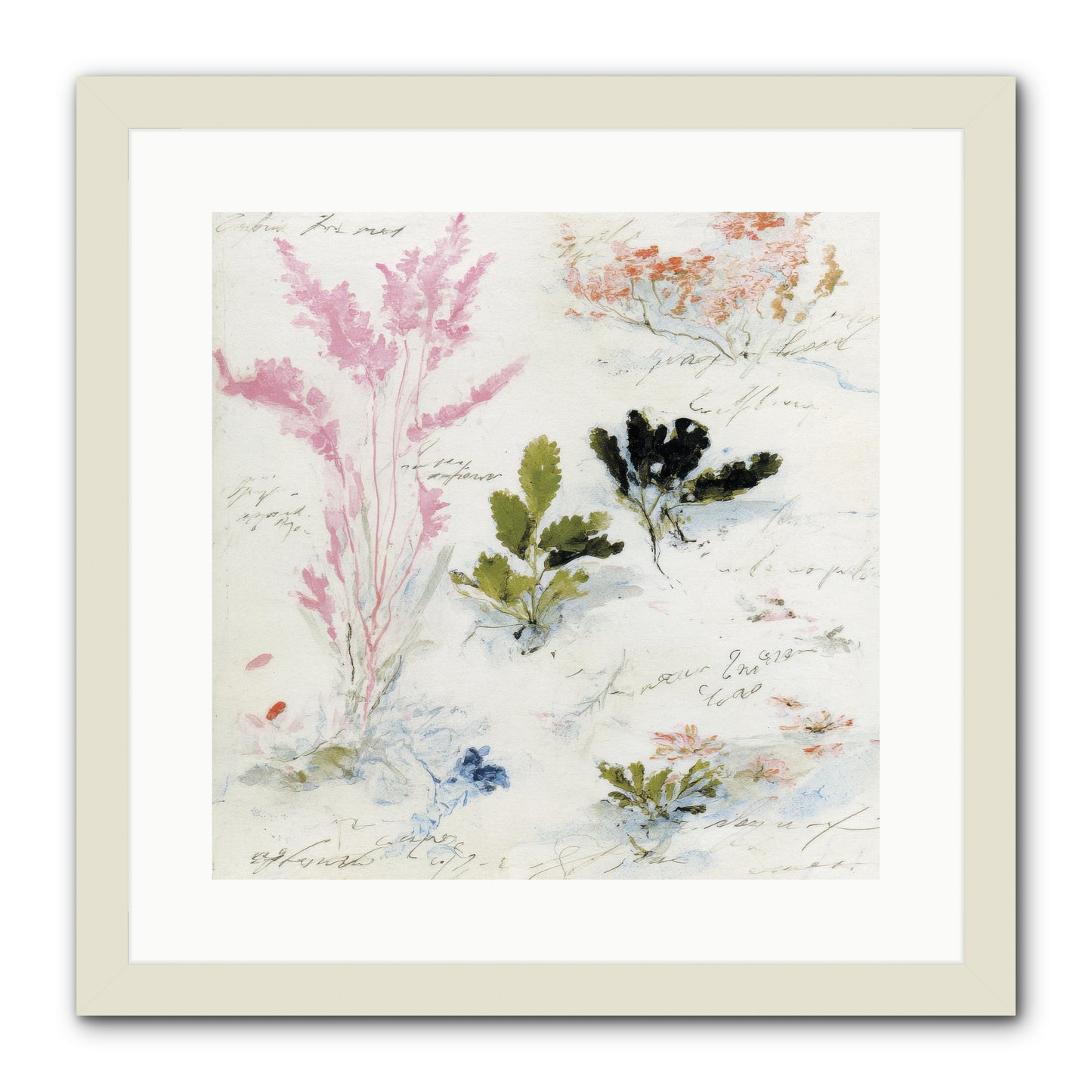 Woodland Memoir No.2 -- Framed Print - White 16x16