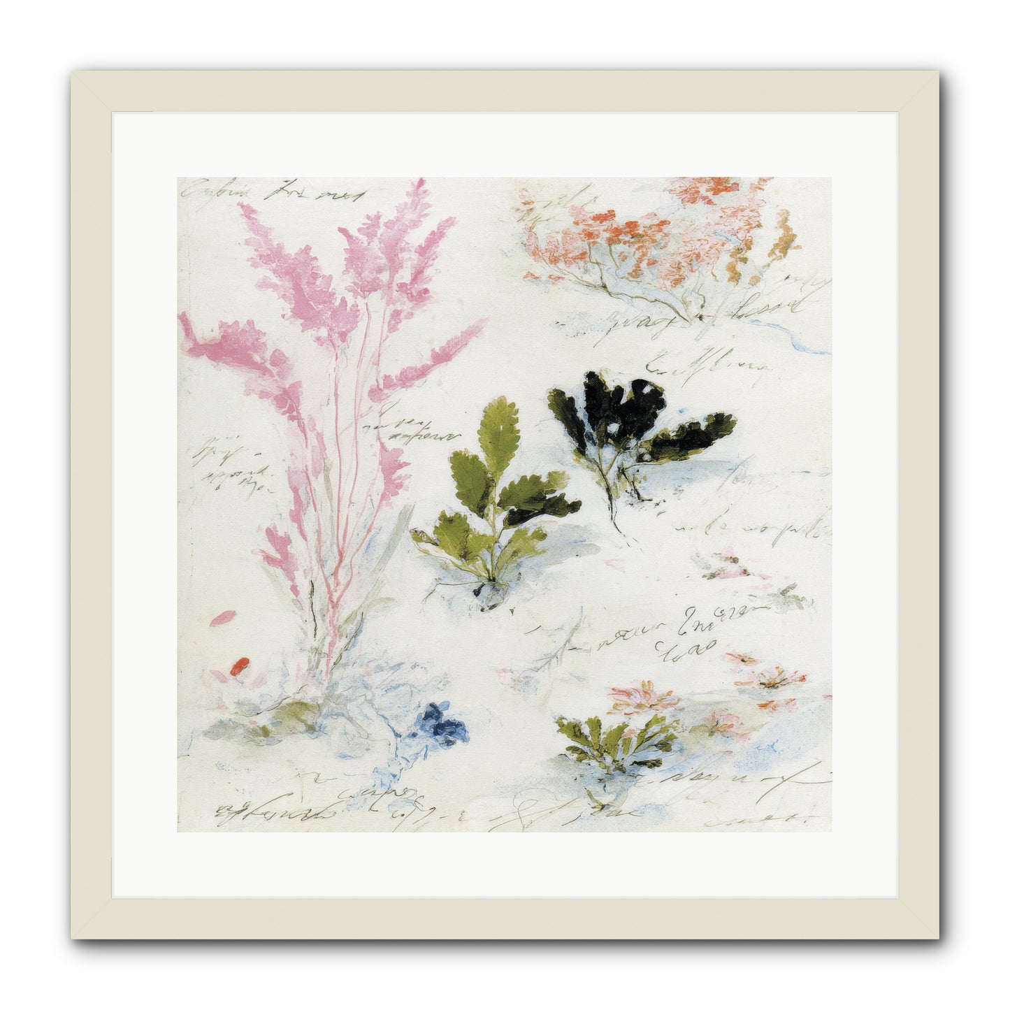 Woodland Memoir No.2 -- Framed Print - White 20x20