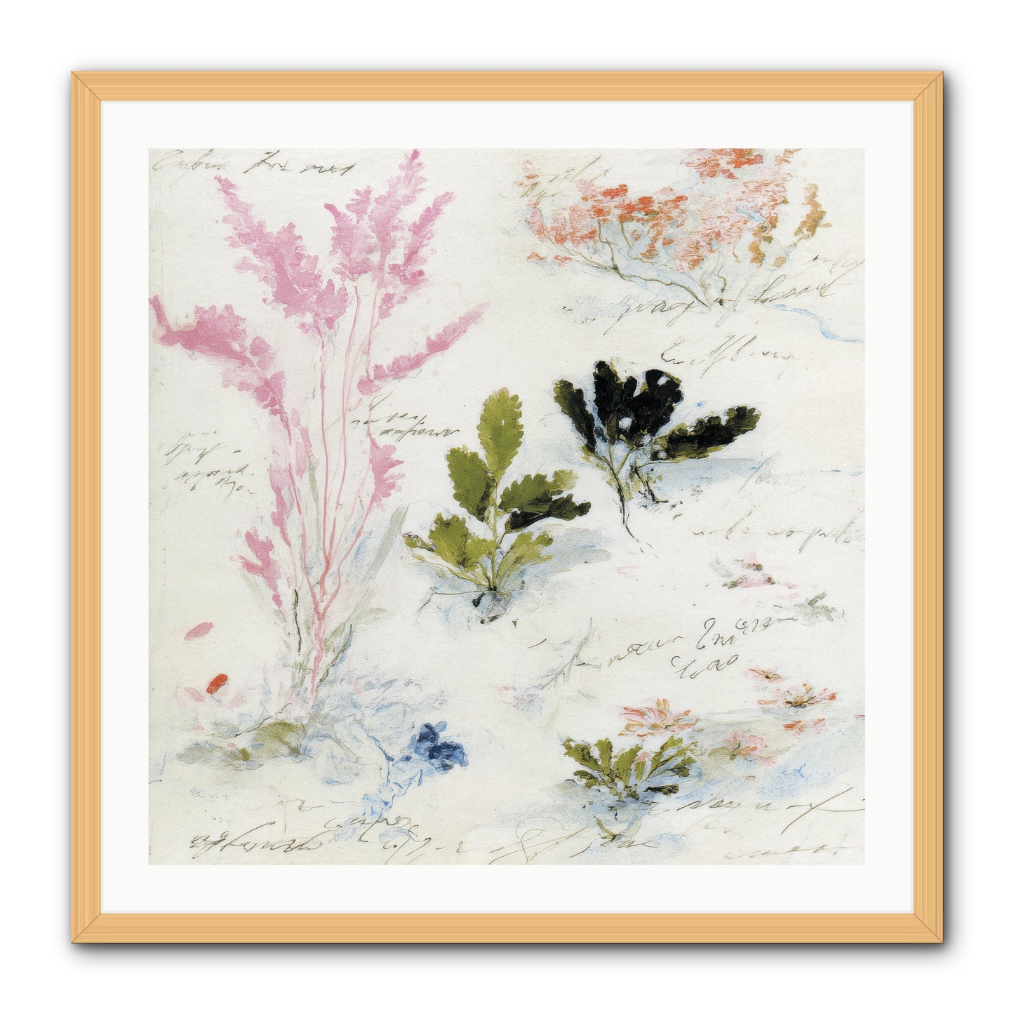 Woodland Memoir No.2 -- Framed Print - Natural 30x30