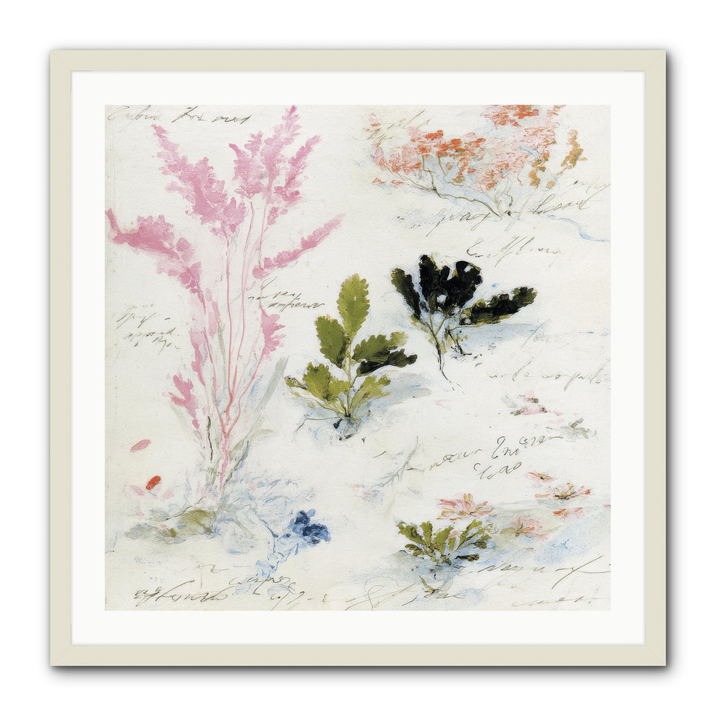 Woodland Memoir No.2 -- Framed Print - White 30x30